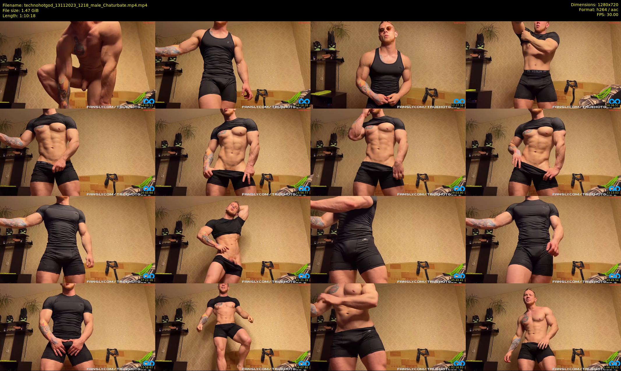 technohotgod — 71 minute Chaturbate male cam show recording, 720p, Nov 13, 2023