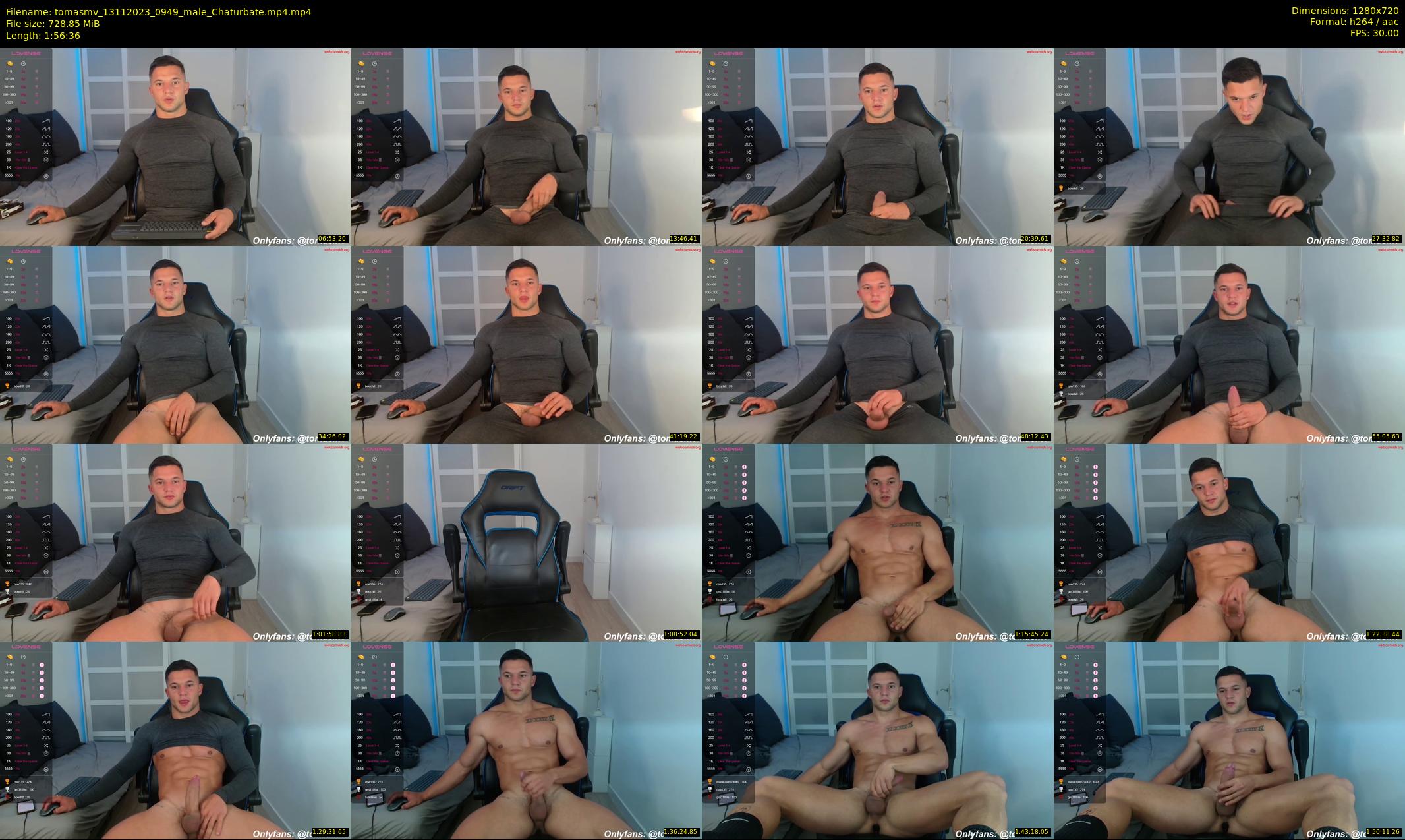 tomasmv — 117 minute Chaturbate male cam show recording, 720p, Nov 13, 2023