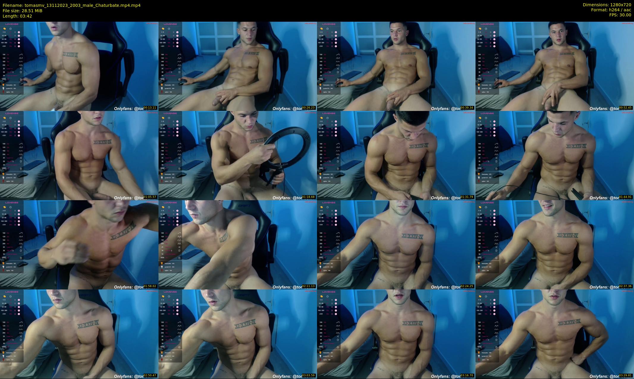 tomasmv — 4 minute Chaturbate male cam show recording, 720p, Nov 13, 2023