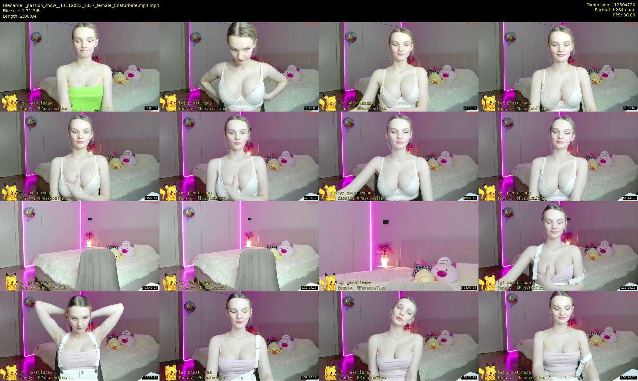_passion_show_ — 121 minute Chaturbate couple cam show recording, 720p, Nov 14, 2023