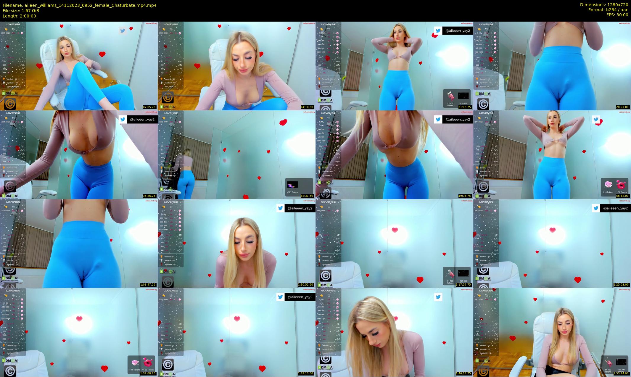 aileen_williams — 120 minute Chaturbate female cam show recording, 720p, Nov 14, 2023