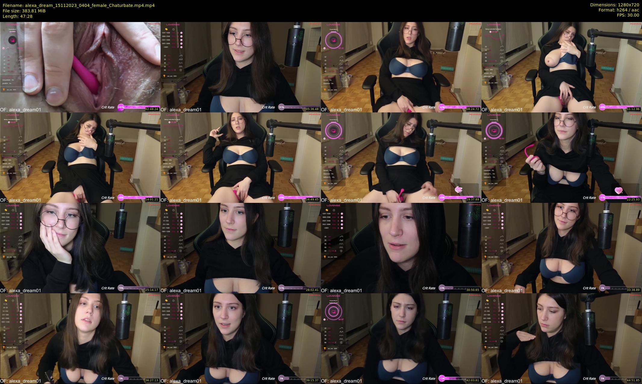 alexa_dream — 48 minute Chaturbate female cam show recording, 720p, Nov 15, 2023