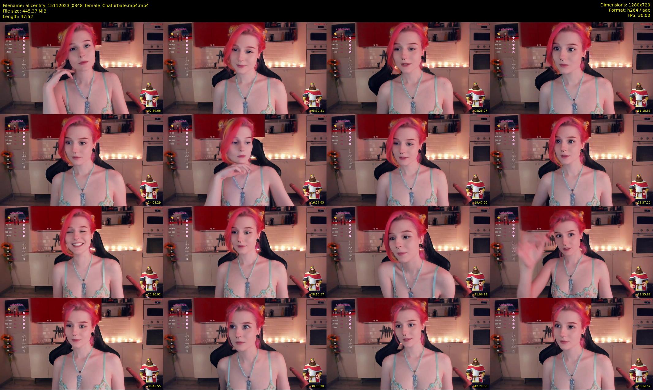 alicentity — 48 minute Chaturbate female cam show recording, 720p, Nov 15, 2023