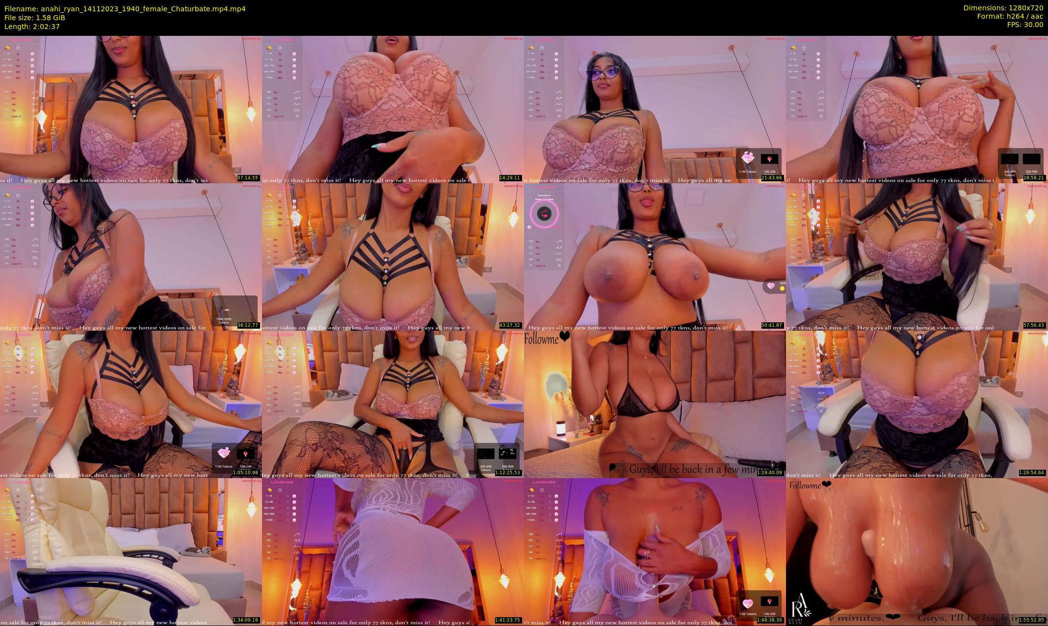anahi_ryan — 123 minute Chaturbate female cam show recording, 720p, Nov 14, 2023