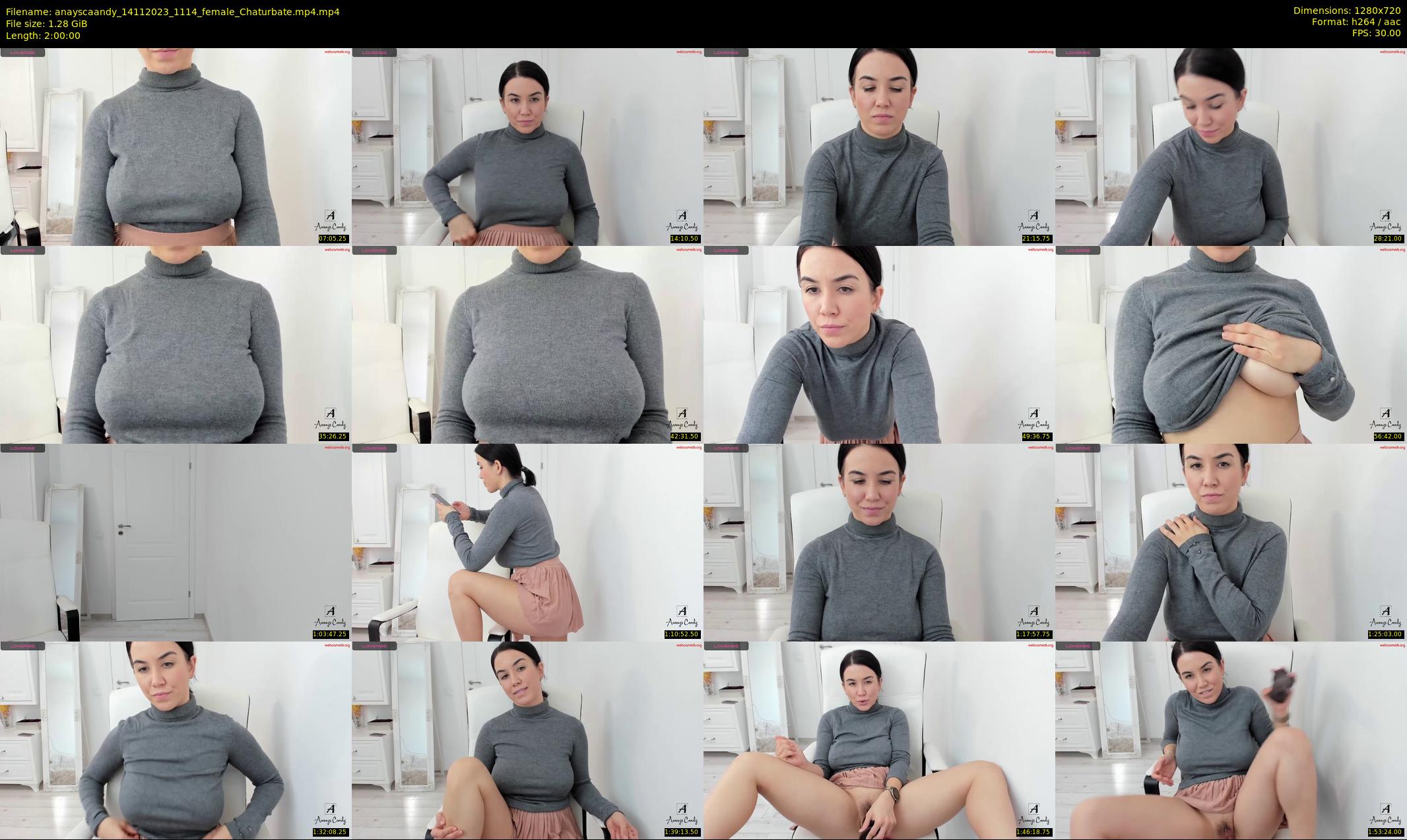 anayscaandy — 120 minute Chaturbate female cam show recording, 720p, Nov 14, 2023