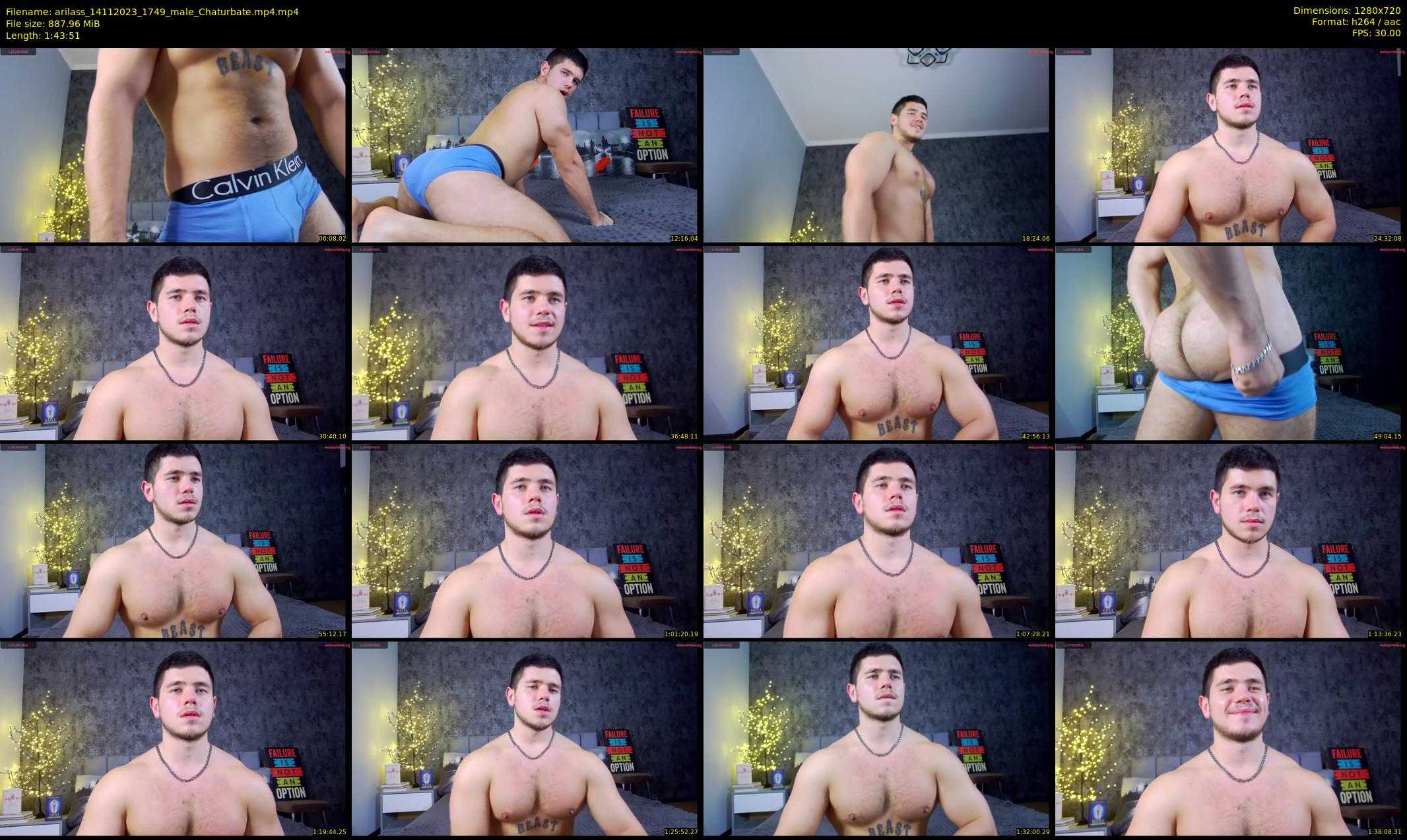 arilass — 104 minute Chaturbate male cam show recording, 720p, Nov 14, 2023