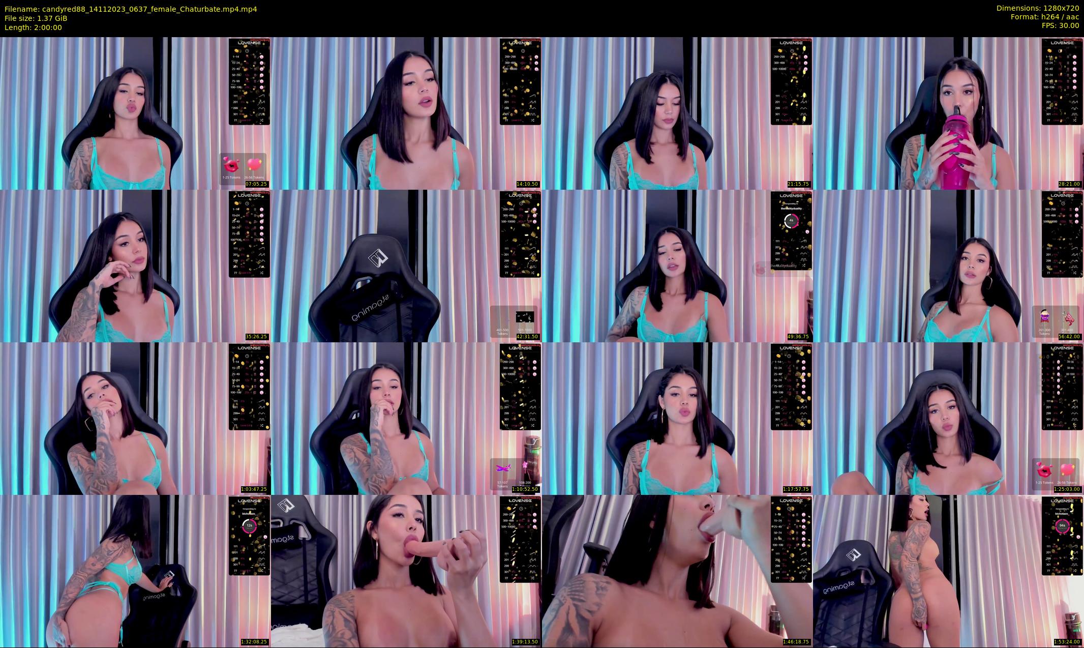 candyred88 — 120 minute Chaturbate female cam show recording, 720p, Nov 14, 2023