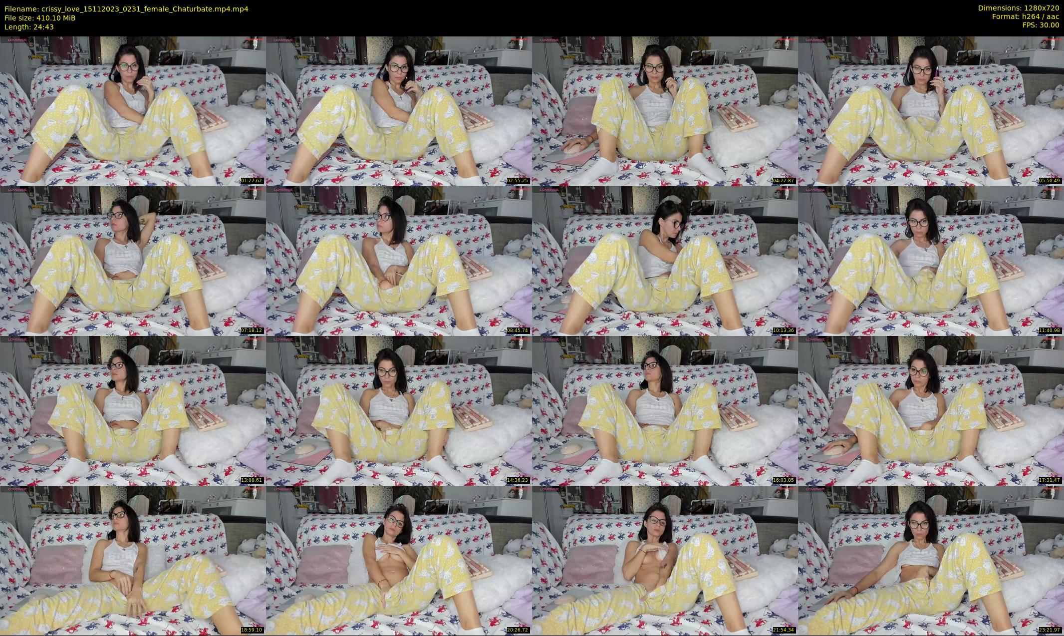 crissy_love — 25 minute Chaturbate female cam show recording, 720p, Nov 15, 2023