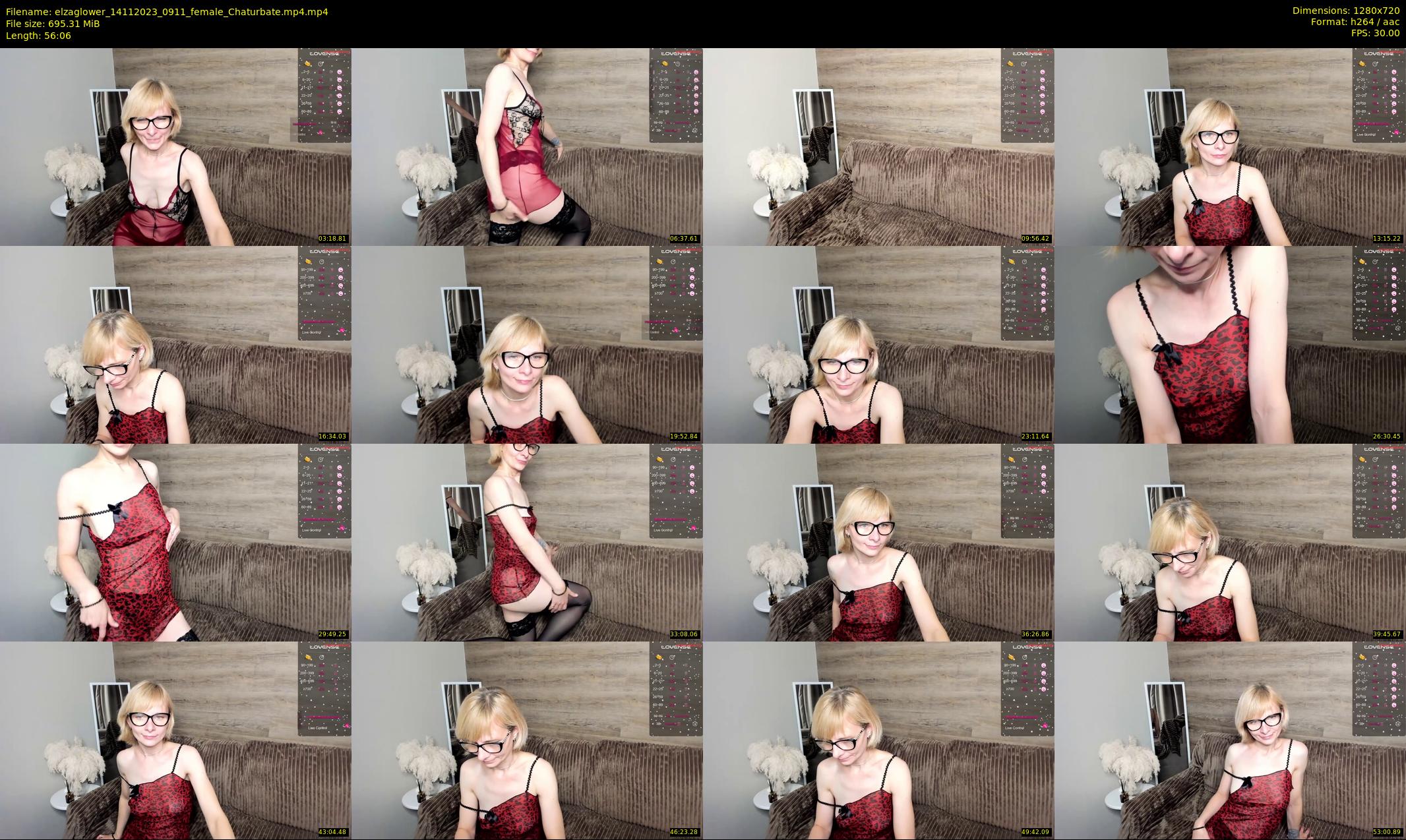 elzaglower — 57 minute Chaturbate female cam show recording, 720p, Nov 14, 2023