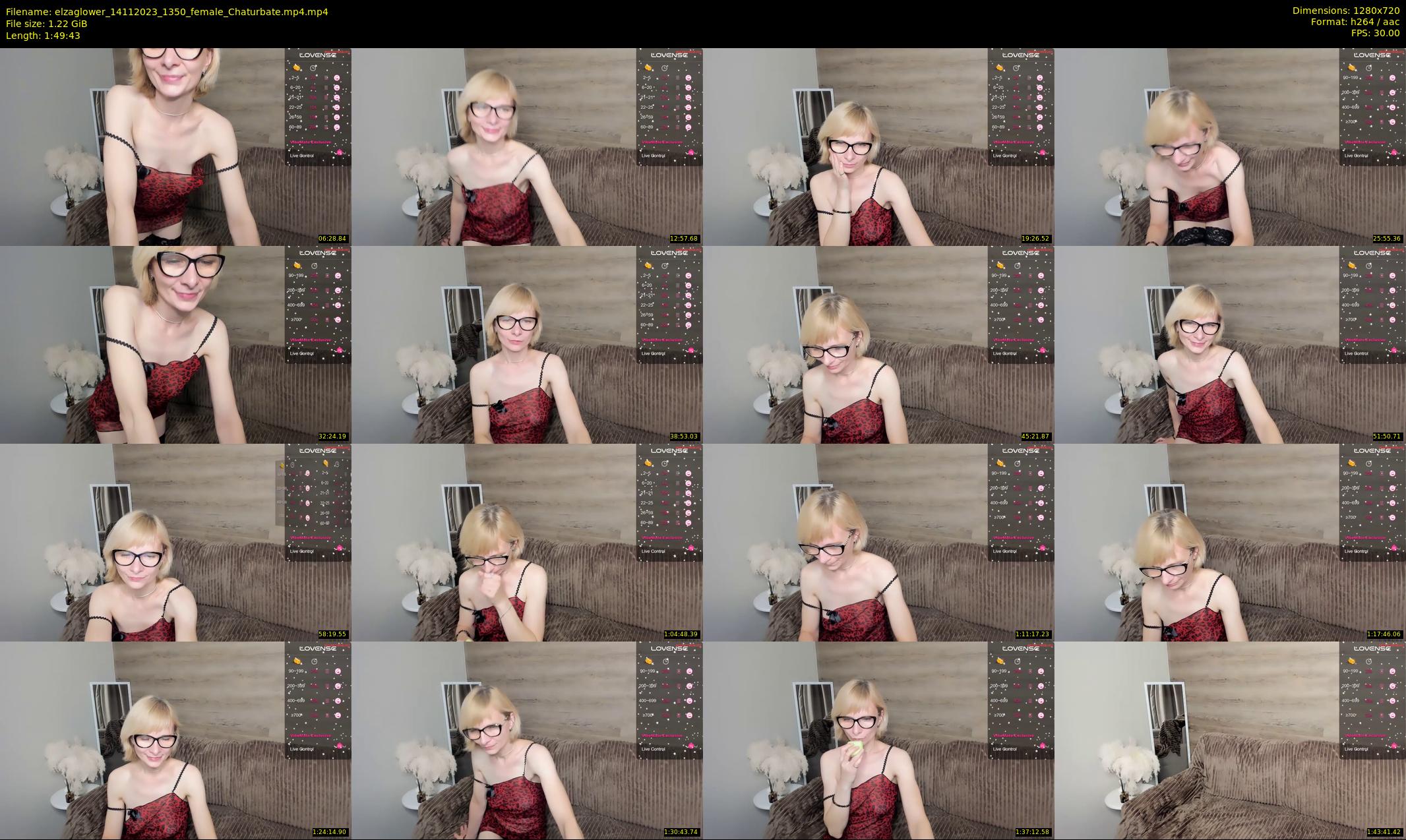 elzaglower — 110 minute Chaturbate female cam show recording, 720p, Nov 14, 2023