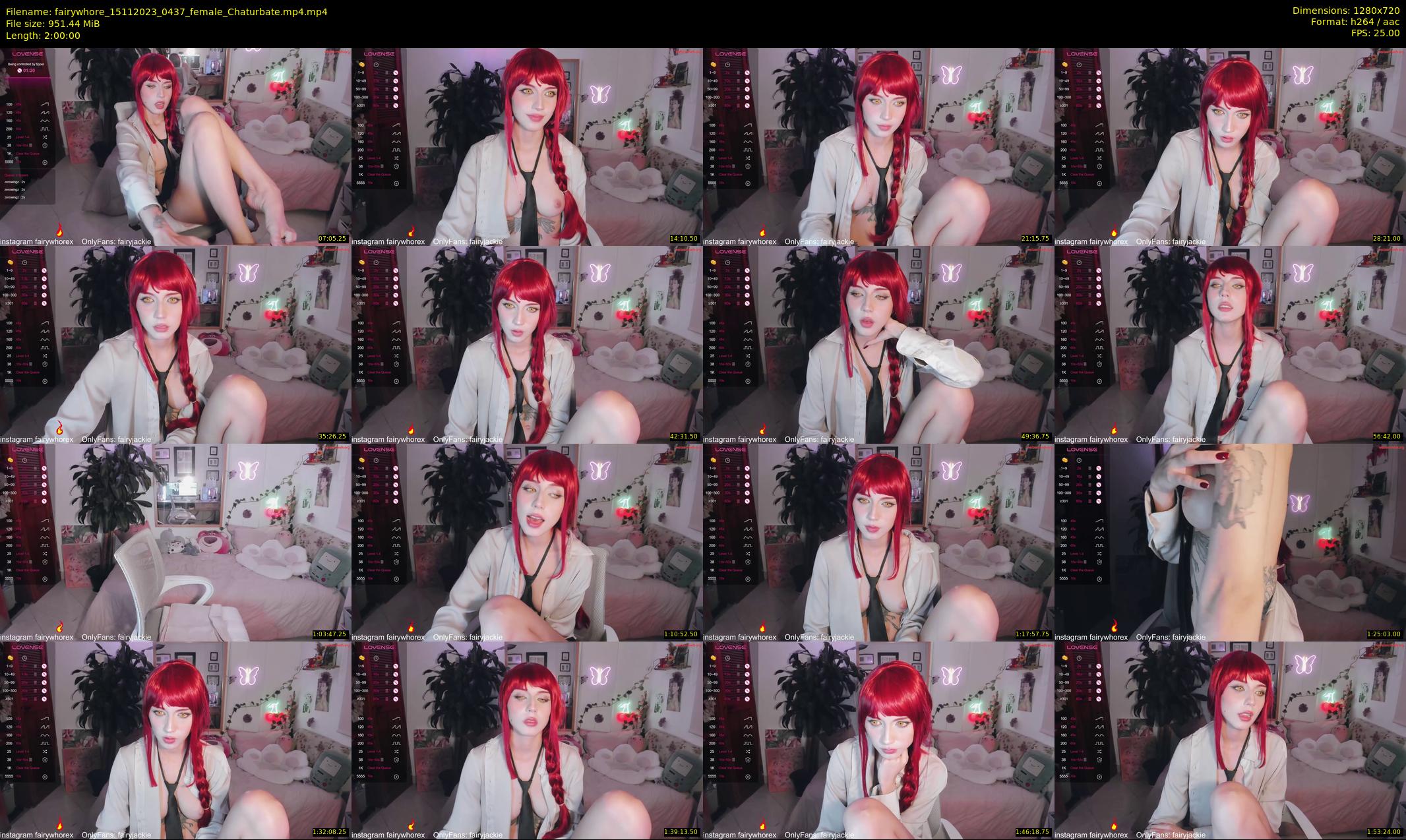 fairywhore — 120 minute Chaturbate female cam show recording, 720p, Nov 15, 2023