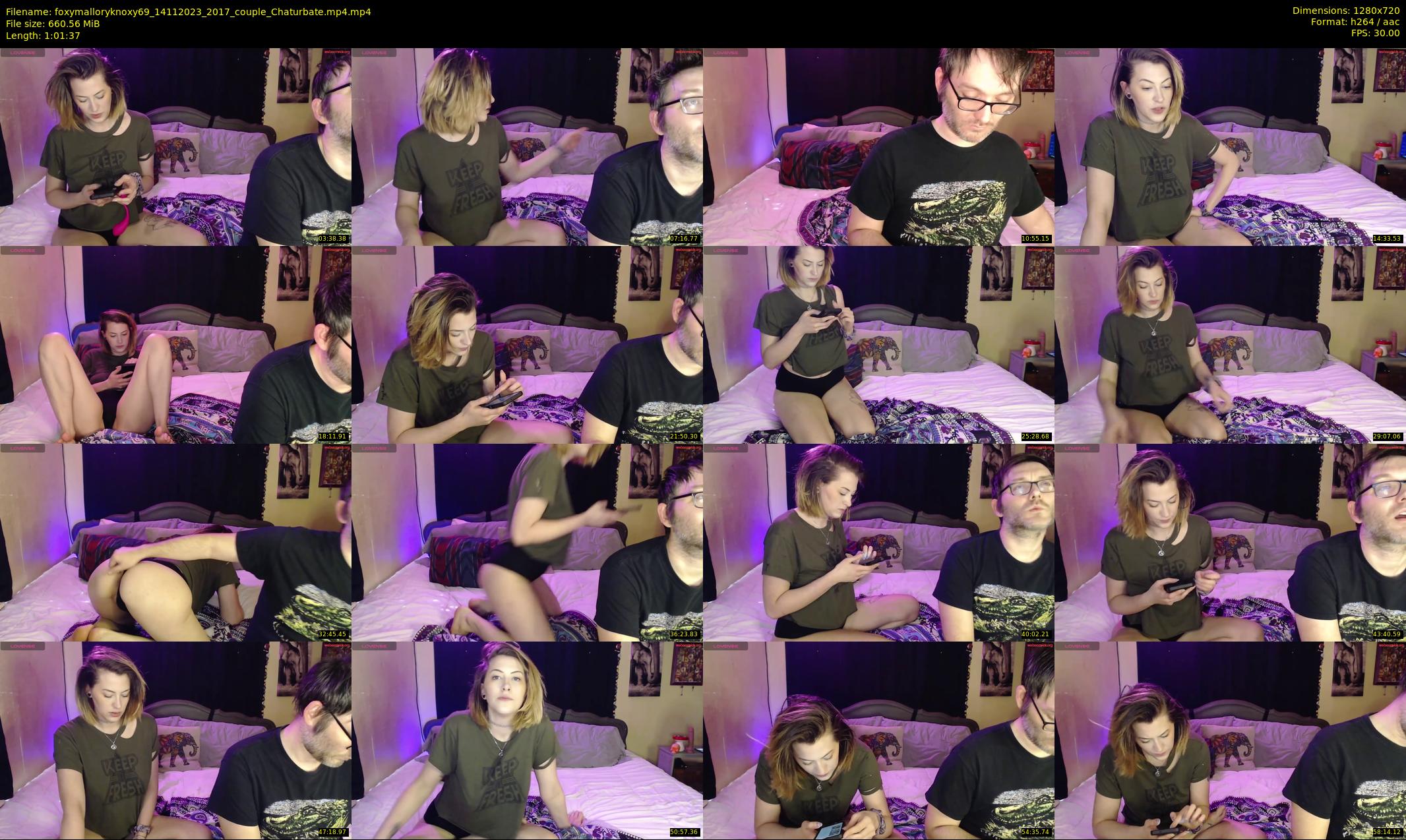 foxymalloryknoxy69 — 62 minute Chaturbate couple cam show recording, 720p, Nov 14, 2023