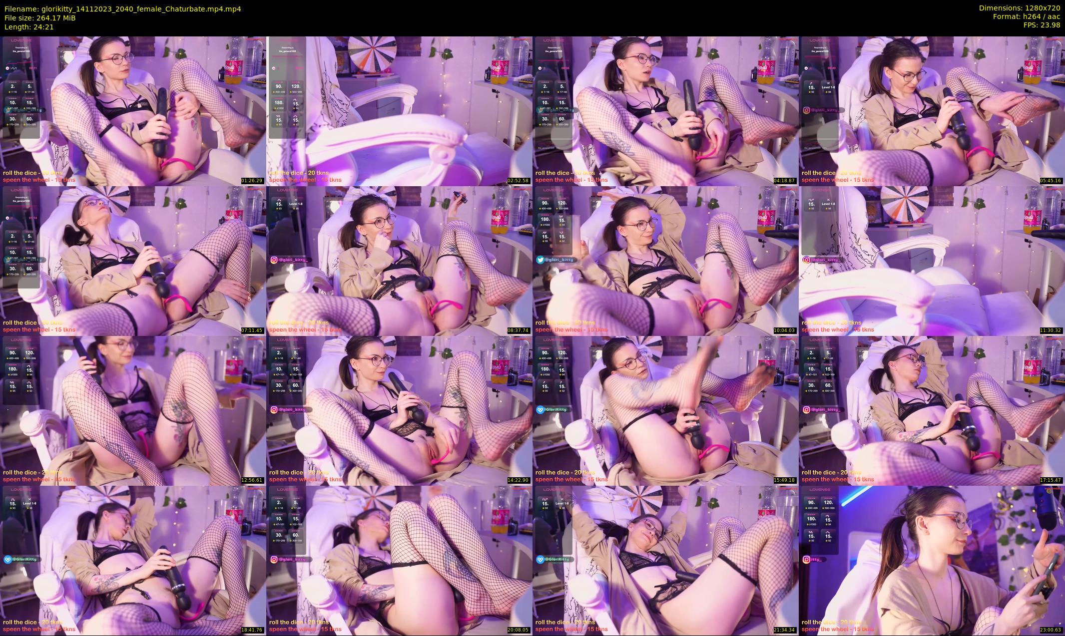 glorikitty — 25 minute Chaturbate female cam show recording, 720p, Nov 14, 2023