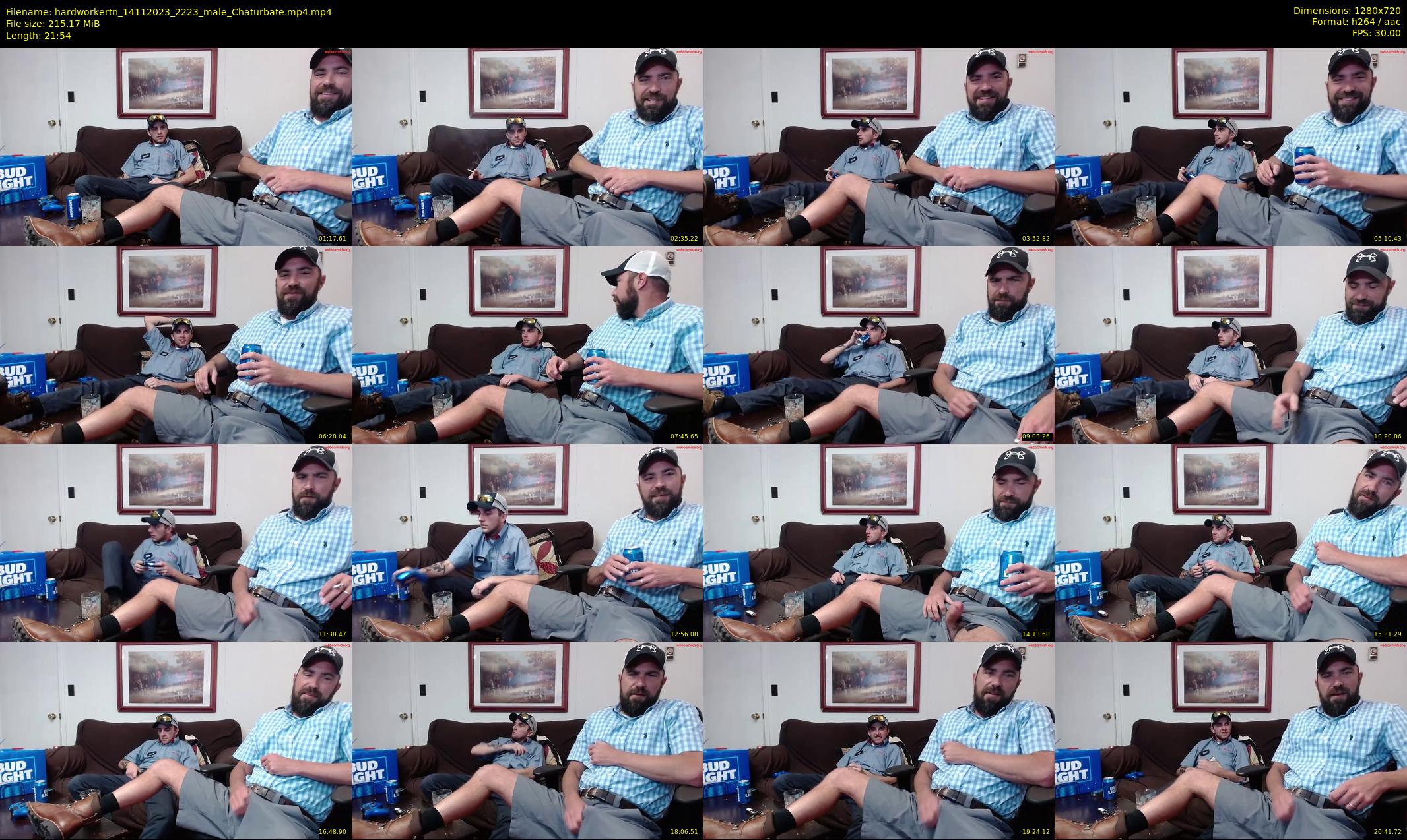 hardworkertn — 22 minute Chaturbate male cam show recording, 720p, Nov 14, 2023