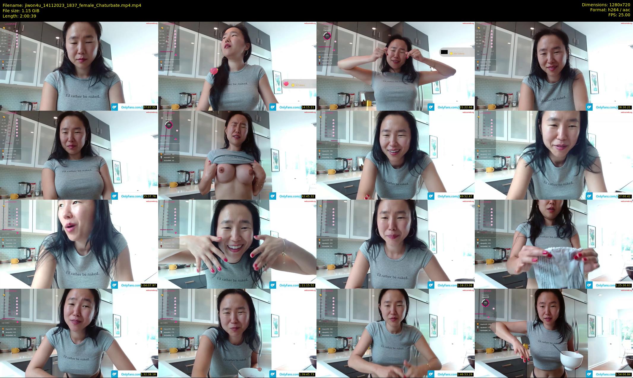 jiwon4u — 121 minute Chaturbate female cam show recording, 720p, Nov 14, 2023