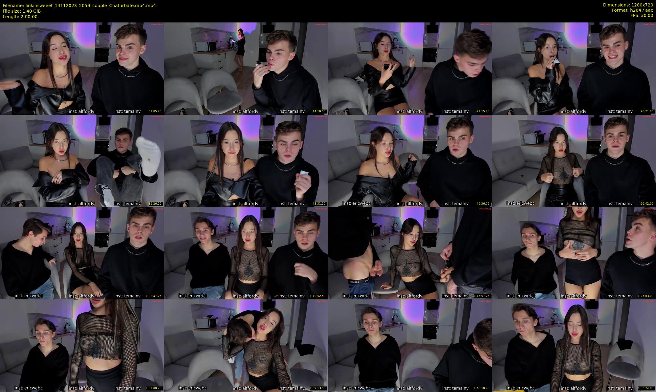 linkinsweeet — 120 minute Chaturbate couple cam show recording, 720p, Nov 14, 2023