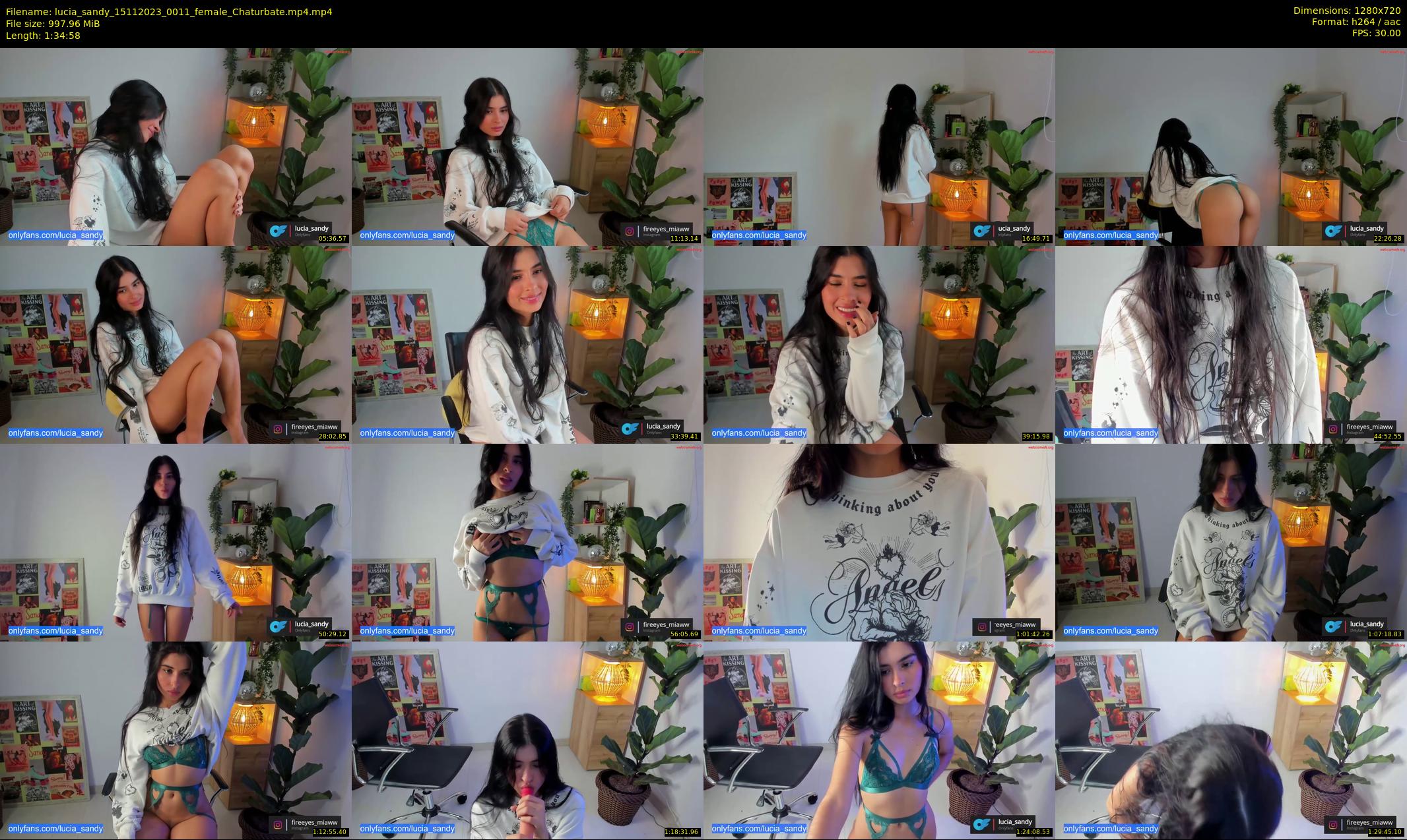 lucia_sandy — 95 minute Chaturbate female cam show recording, 720p, Nov 15, 2023