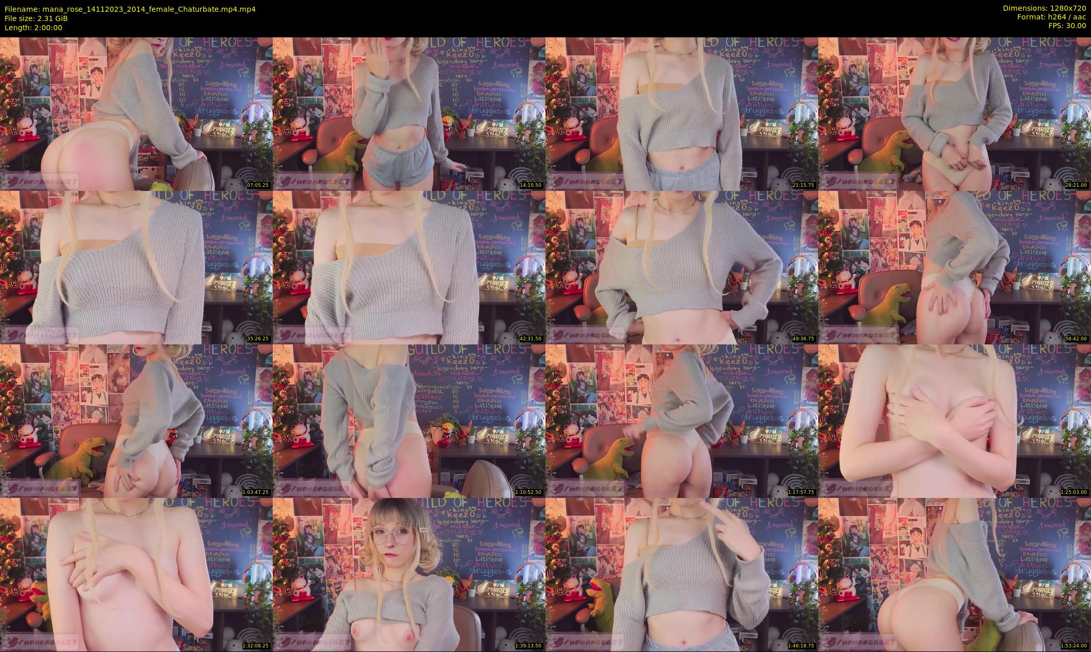 mana_rose — 120 minute Chaturbate female cam show recording, 720p, Nov 14, 2023