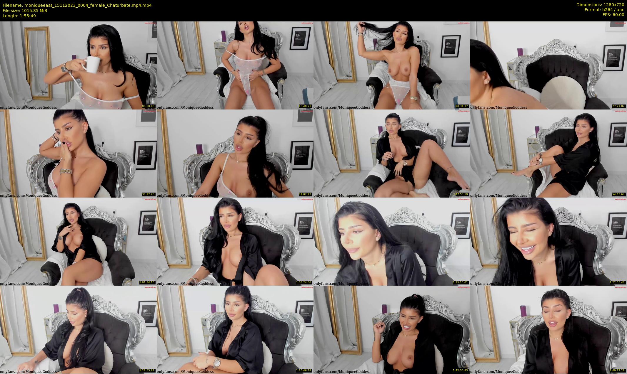 moniqueeass — 116 minute Chaturbate female cam show recording, 720p, Nov 15, 2023