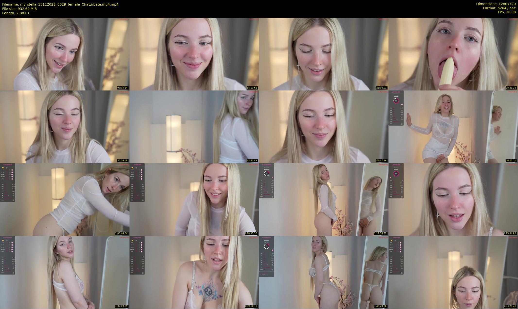 my_stella — 121 minute Chaturbate female cam show recording, 720p, Nov 15, 2023