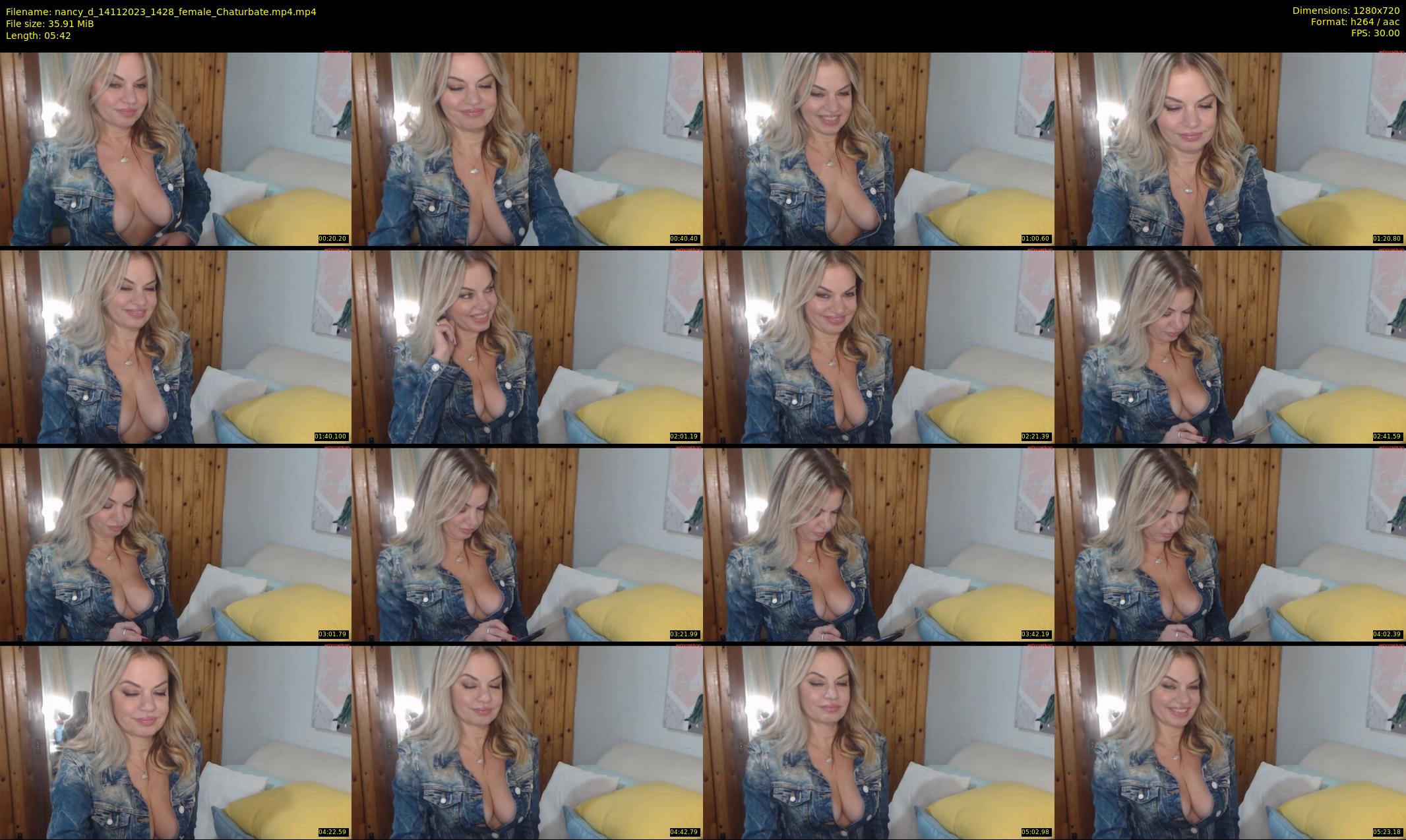 nancy_d — 6 minute Chaturbate female cam show recording, 720p, Nov 14, 2023