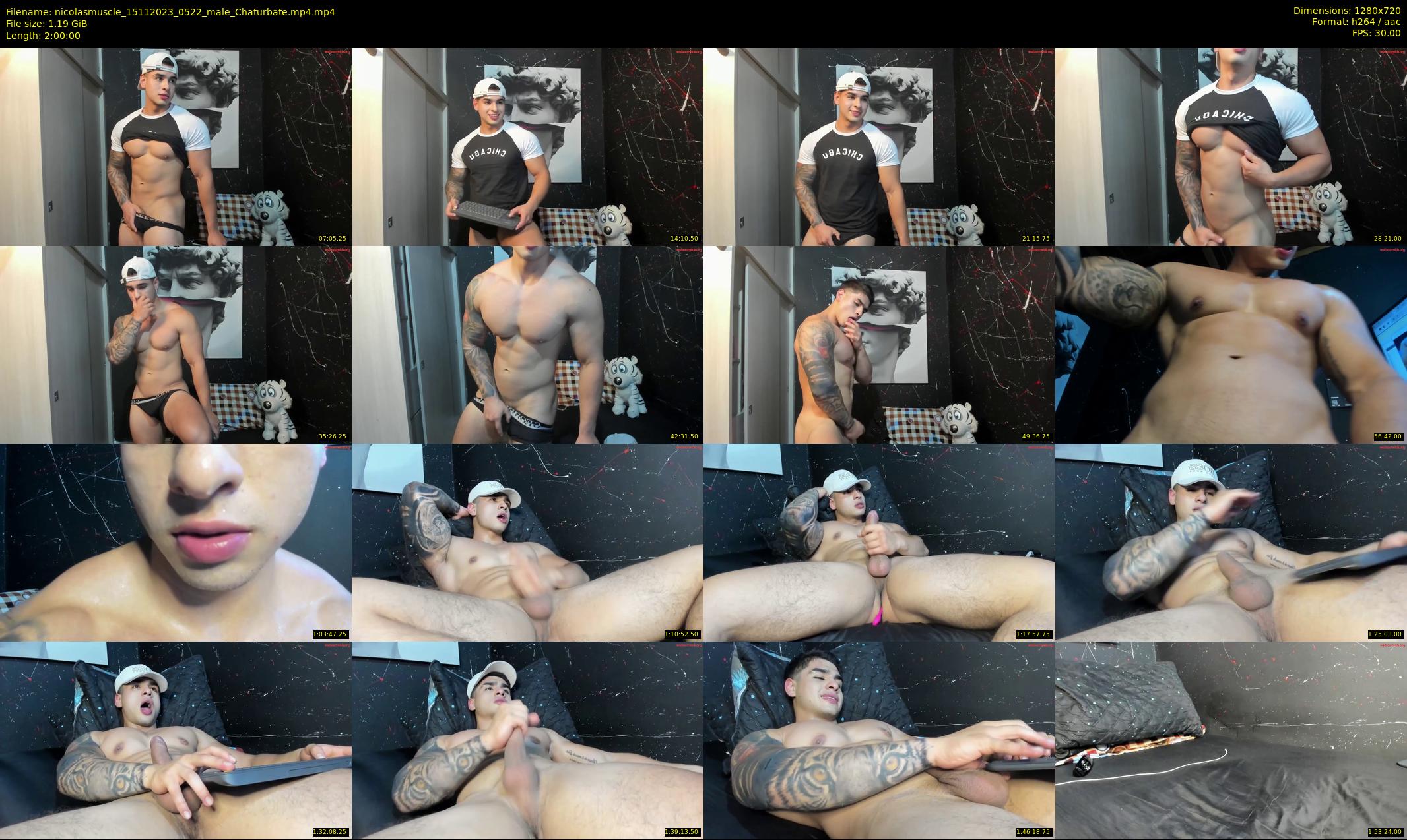 nicolasmuscle — 120 minute Chaturbate male cam show recording, 720p, Nov 15, 2023