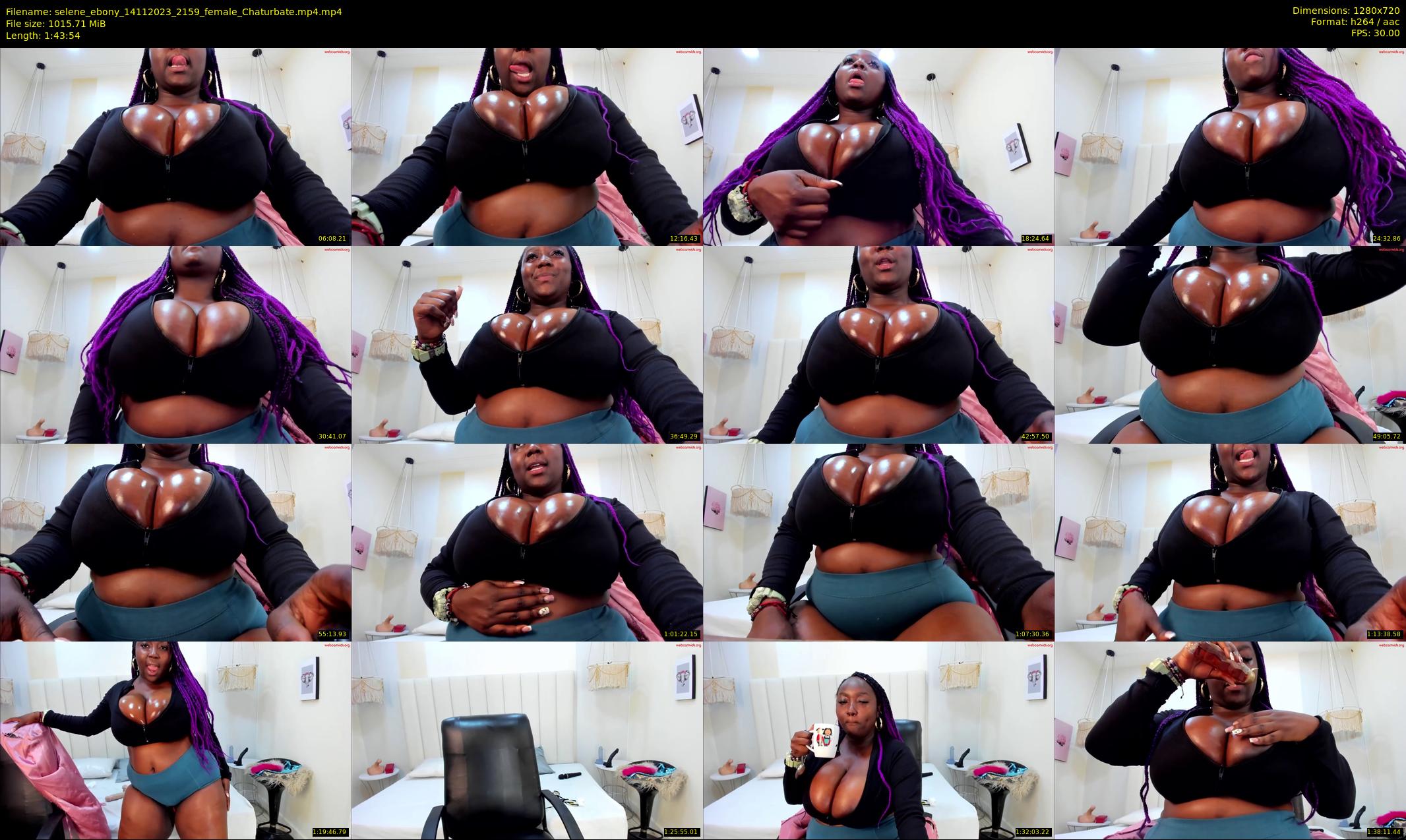 selene_ebony — 104 minute Chaturbate female cam show recording, 720p, Nov 14, 2023