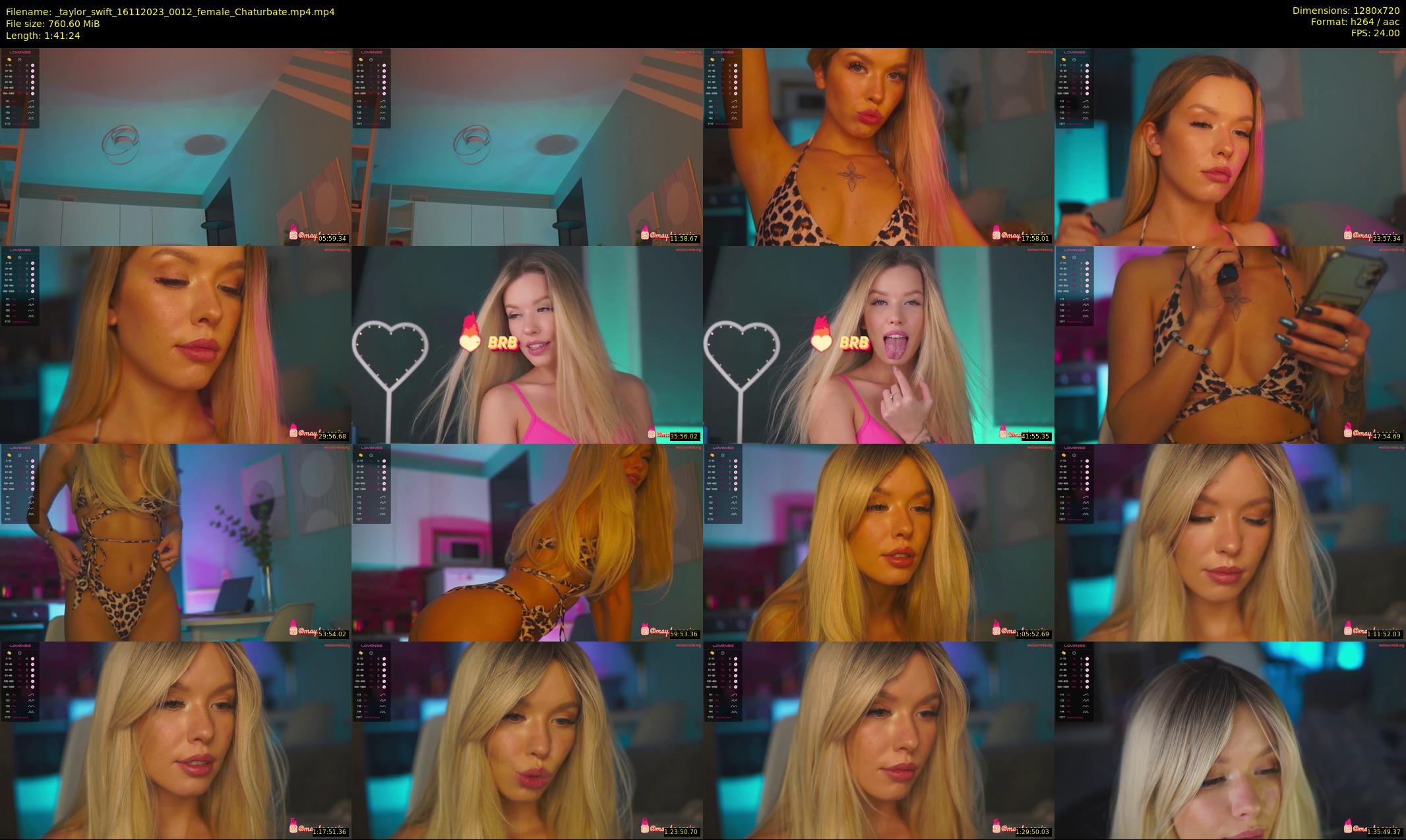 _taylor_swift — 102 minute Chaturbate female cam show recording, 720p, Nov 16, 2023