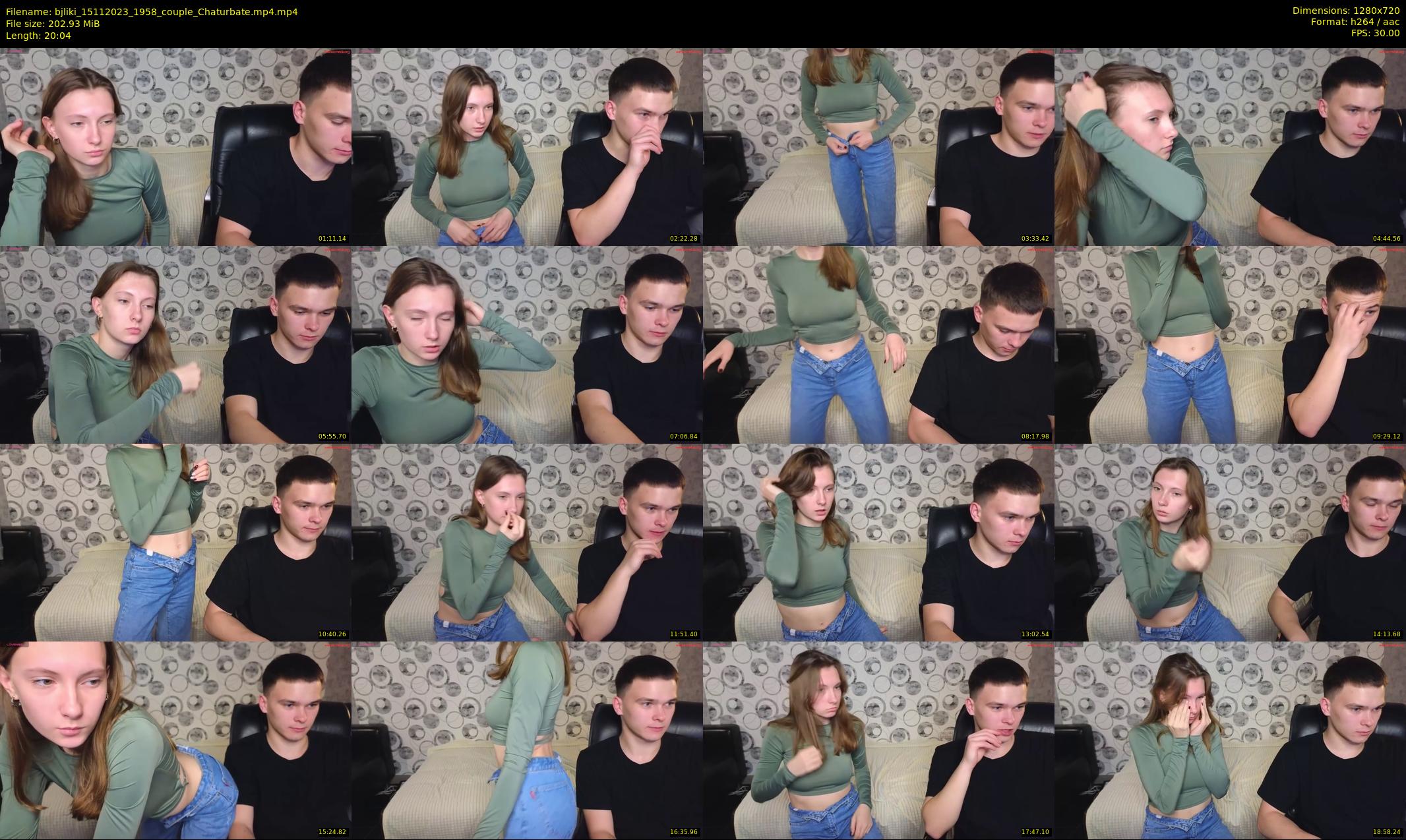bjliki — 21 minute Chaturbate couple cam show recording, 720p, Nov 15, 2023