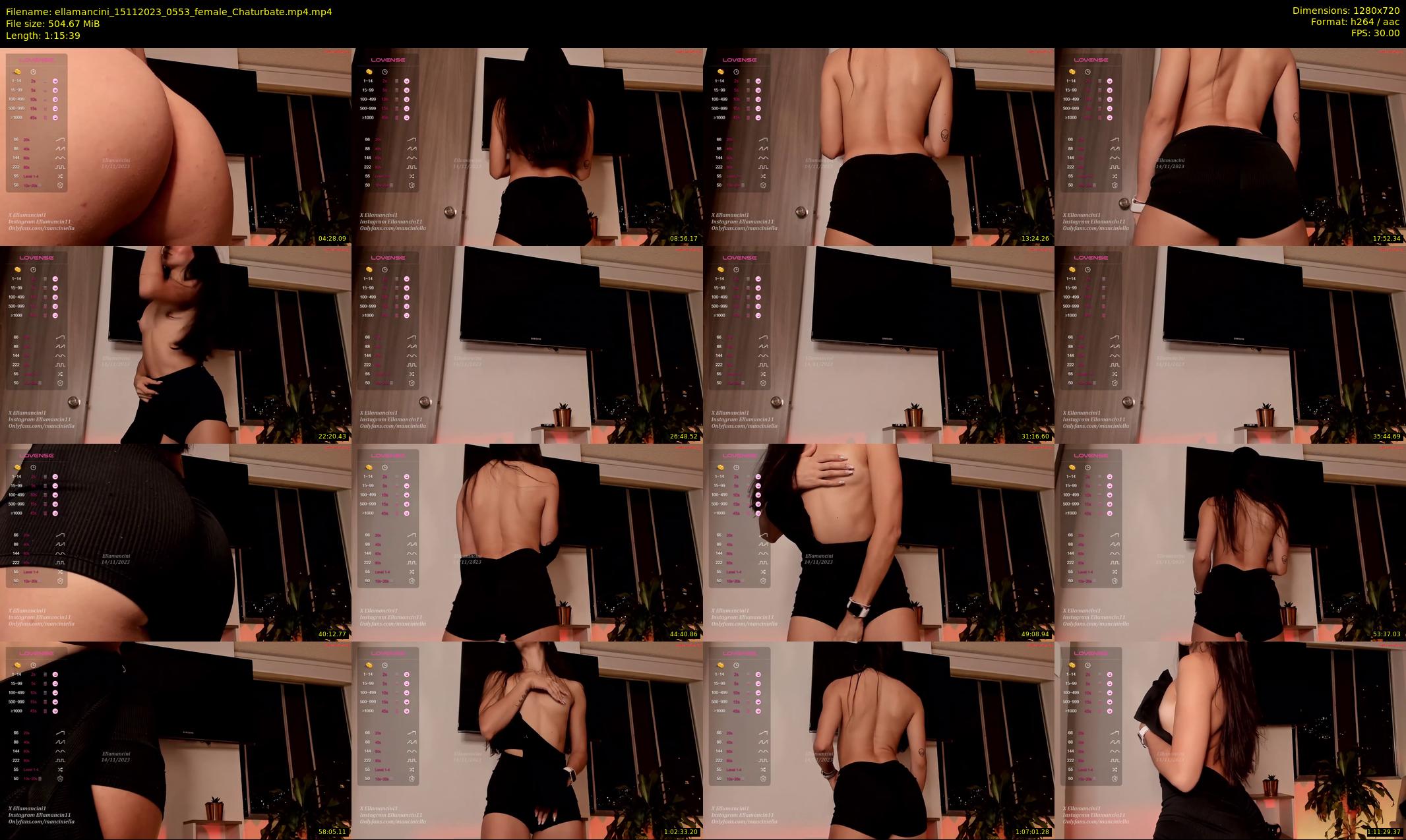 ellamancini — 76 minute Chaturbate female cam show recording, 720p, Nov 15, 2023