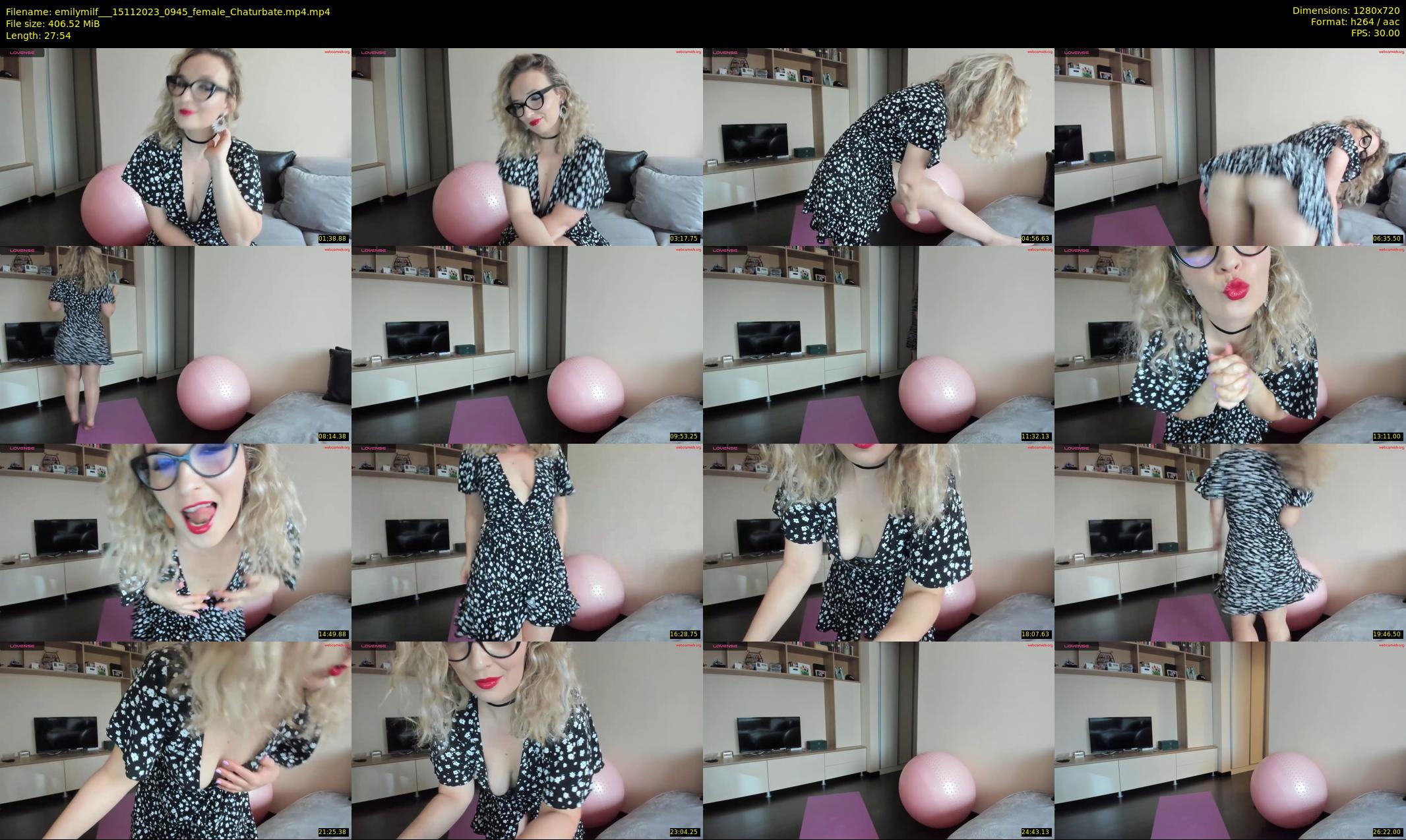 emilymilf__ — 28 minute Chaturbate female cam show recording, 720p, Nov 15, 2023
