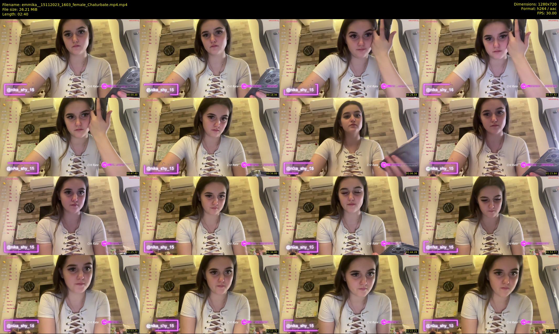 emmika_ — 3 minute Chaturbate female cam show recording, 720p, Nov 15, 2023