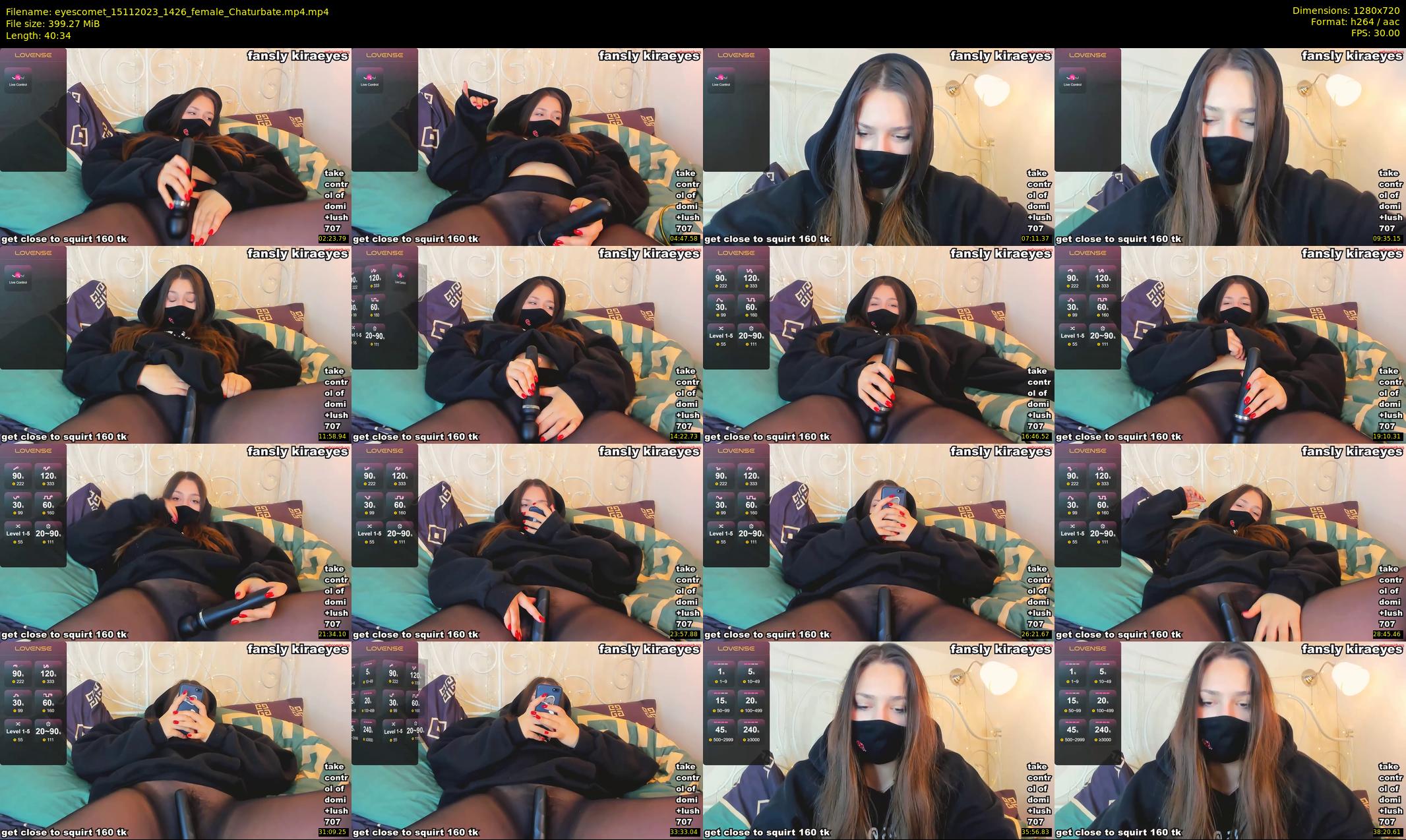 eyescomet — 41 minute Chaturbate female cam show recording, 720p, Nov 15, 2023
