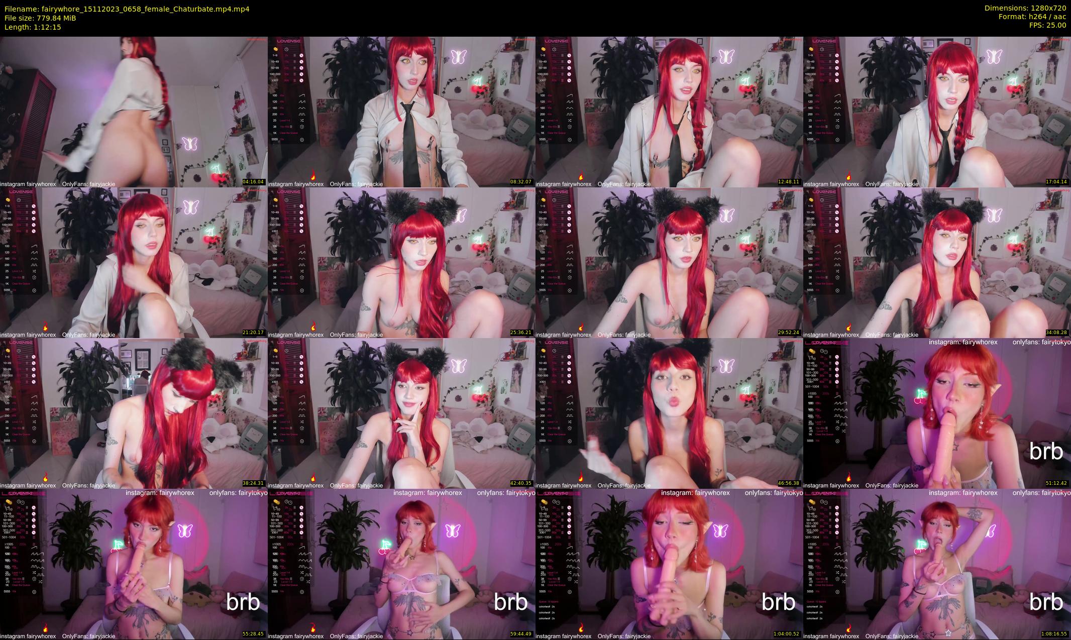 fairywhore — 73 minute Chaturbate female cam show recording, 720p, Nov 15, 2023