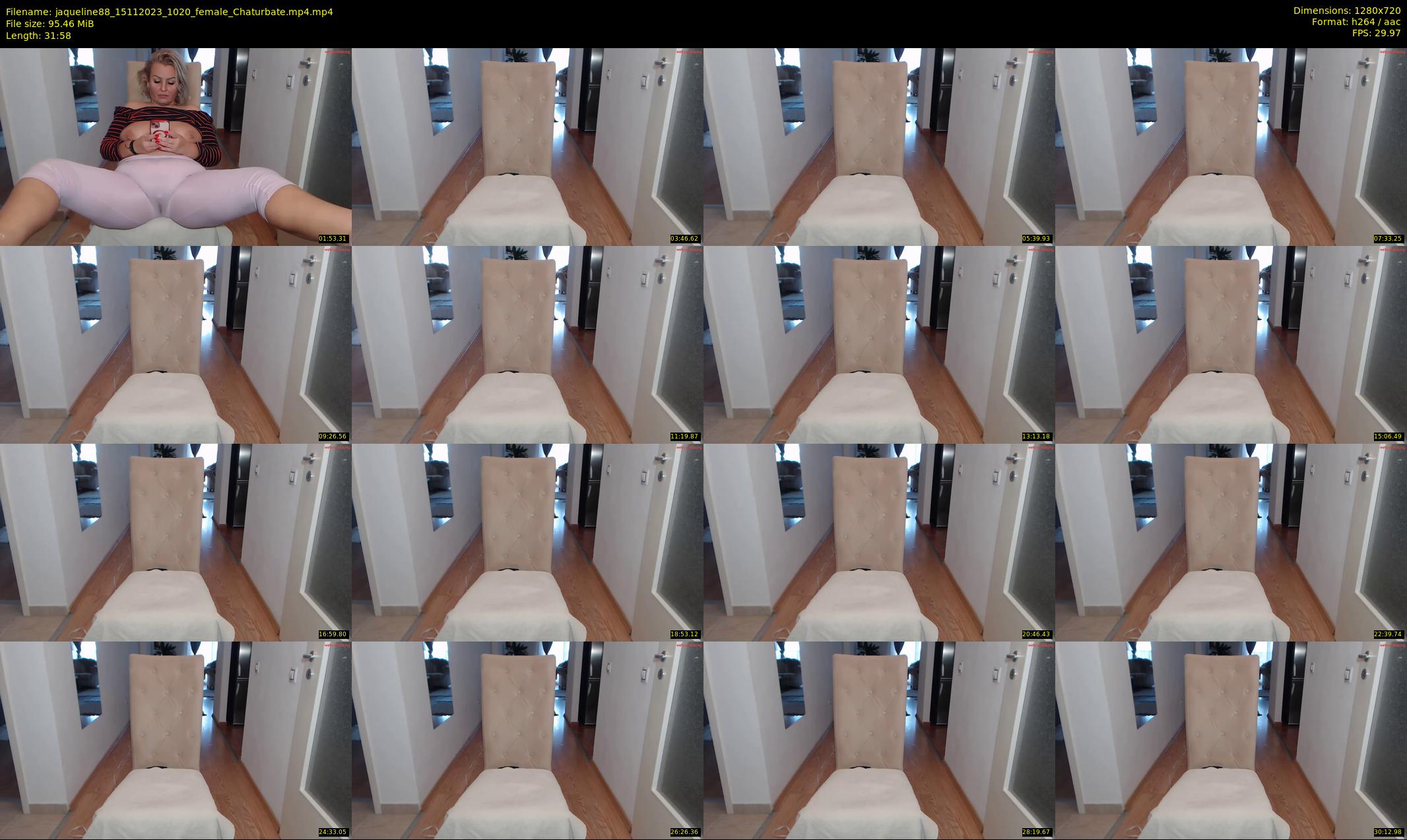 jaqueline88 — 32 minute Chaturbate female cam show recording, 720p, Nov 15, 2023