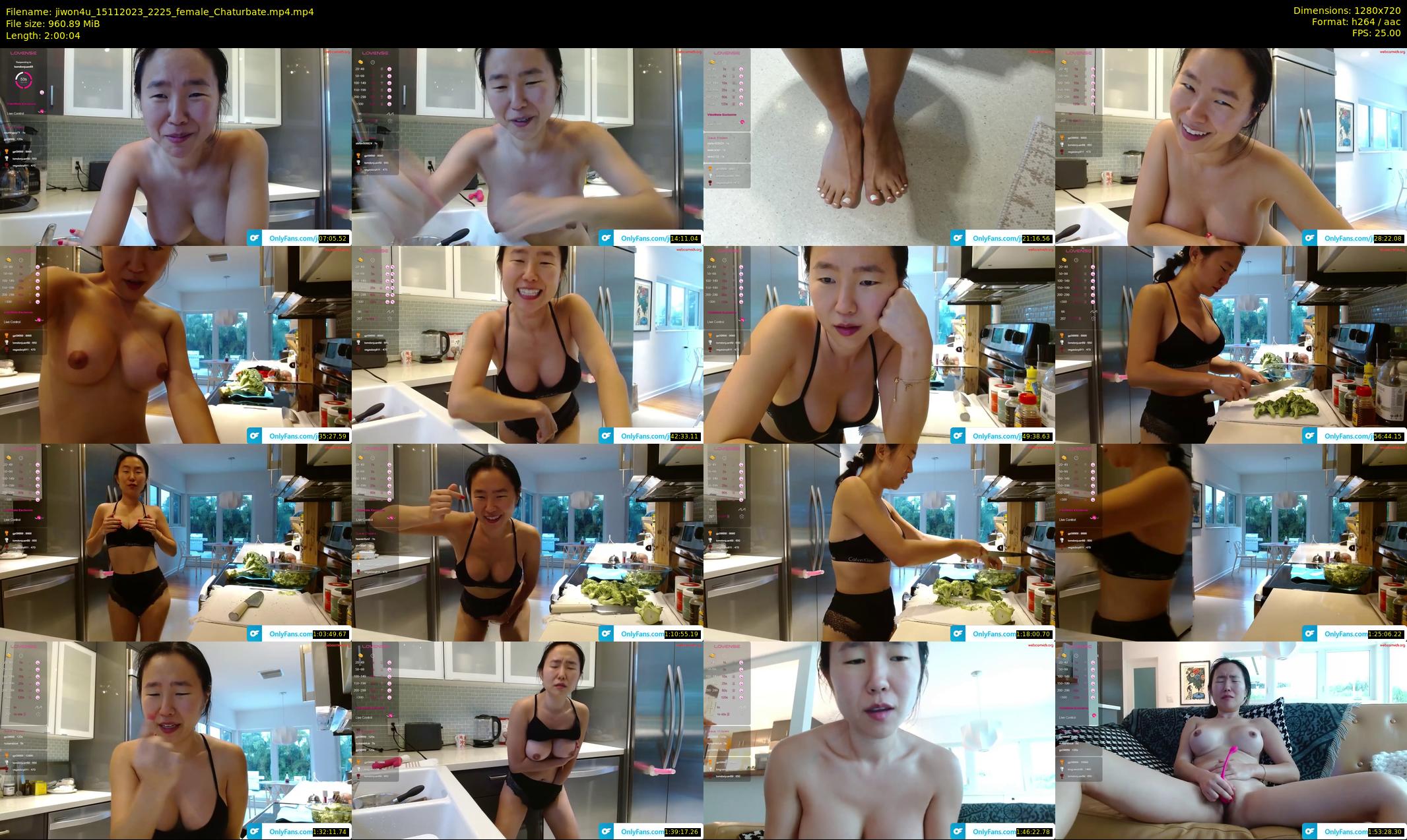 jiwon4u — 121 minute Chaturbate female cam show recording, 720p, Nov 15, 2023