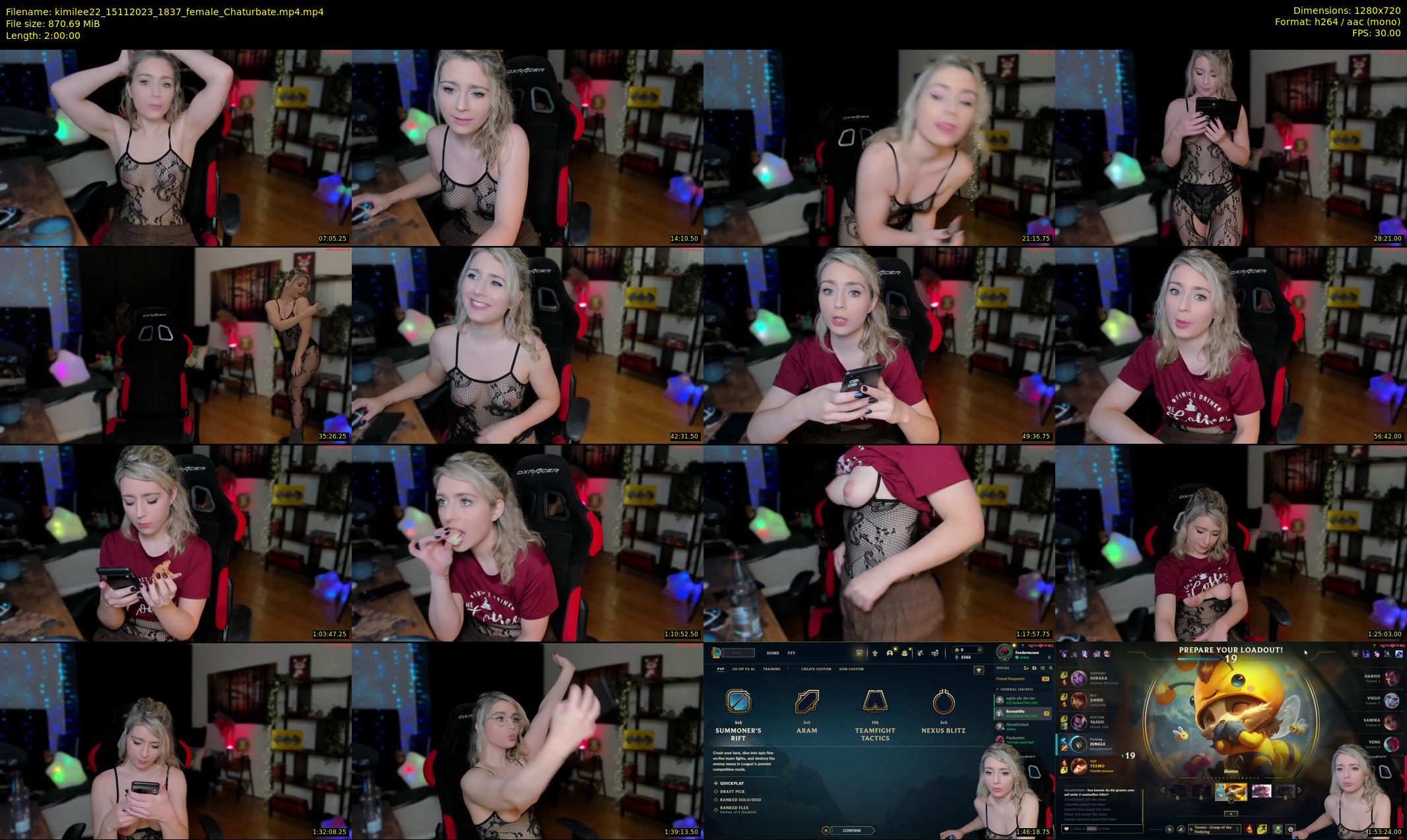 kimilee22 — 120 minute Chaturbate female cam show recording, 720p, Nov 15, 2023