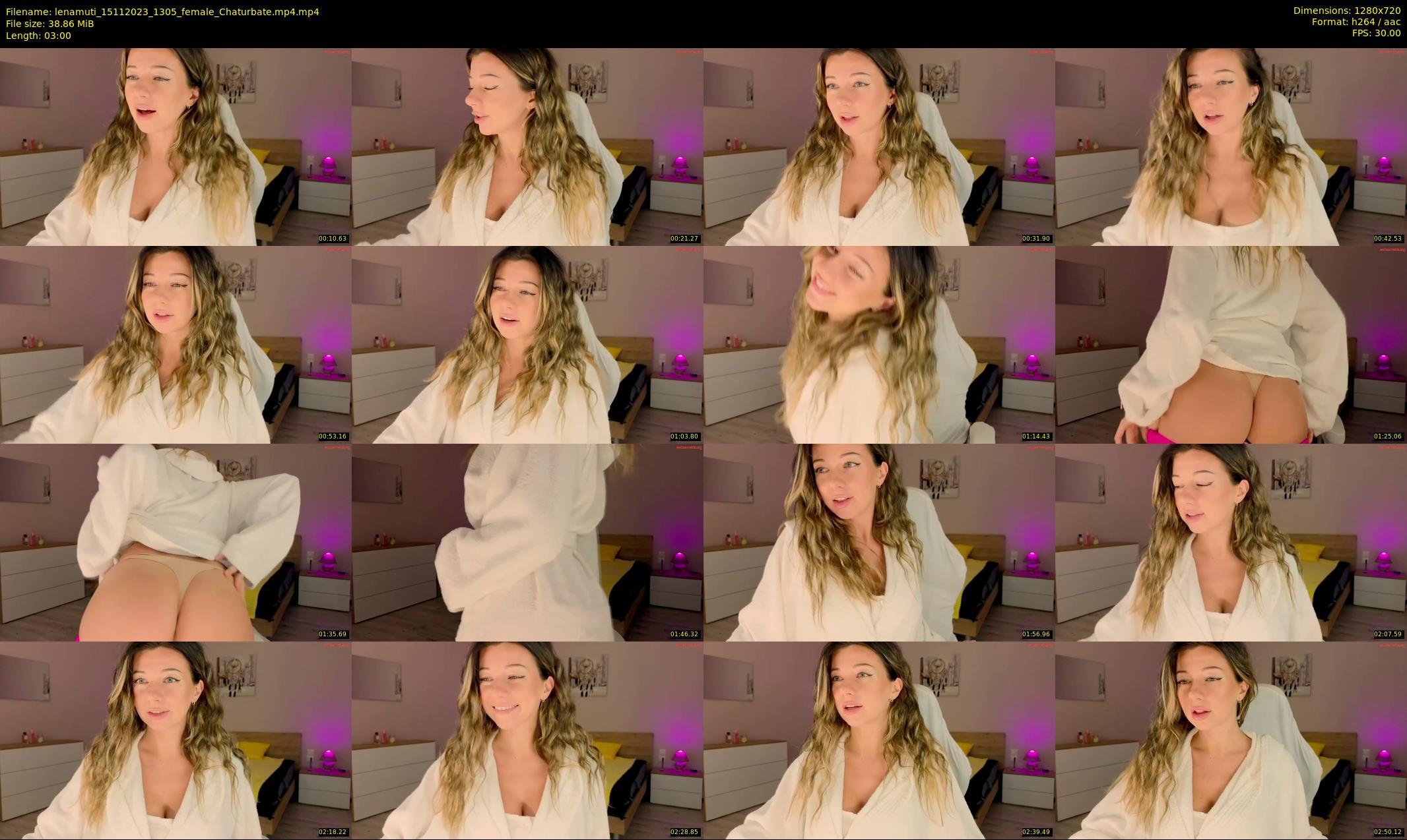 lenamuti — 3 minute Chaturbate female cam show recording, 720p, Nov 15, 2023