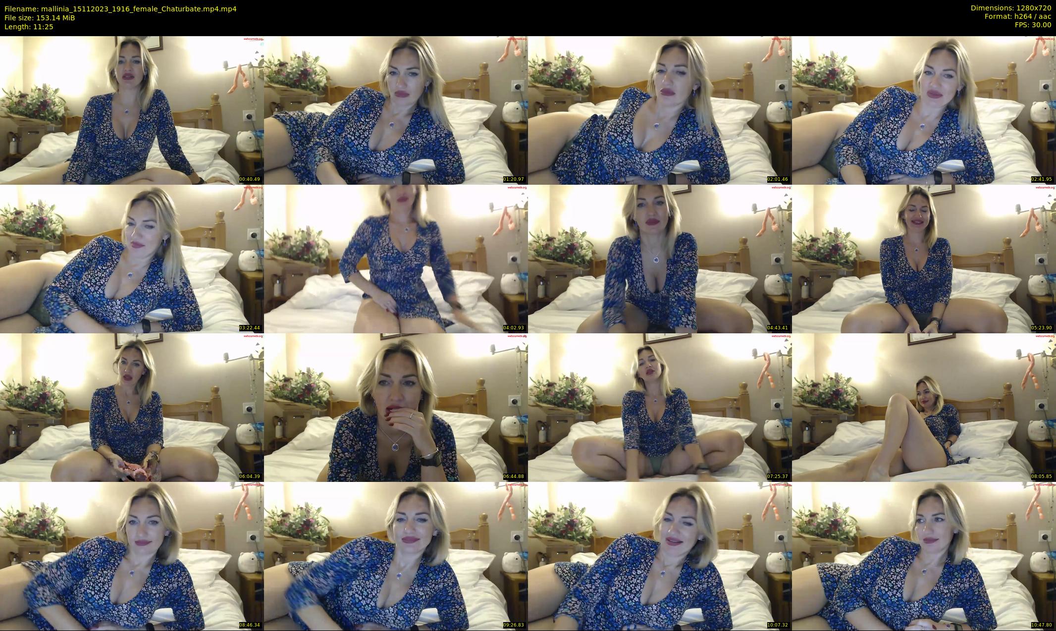 mallinia — 12 minute Chaturbate female cam show recording, 720p, Nov 15, 2023