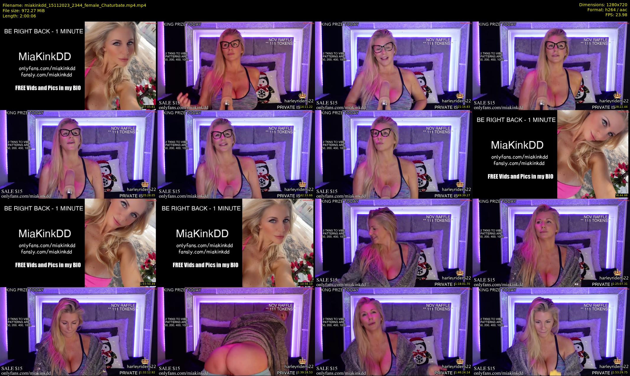 miakinkdd — 121 minute Chaturbate female cam show recording, 720p, Nov 15, 2023
