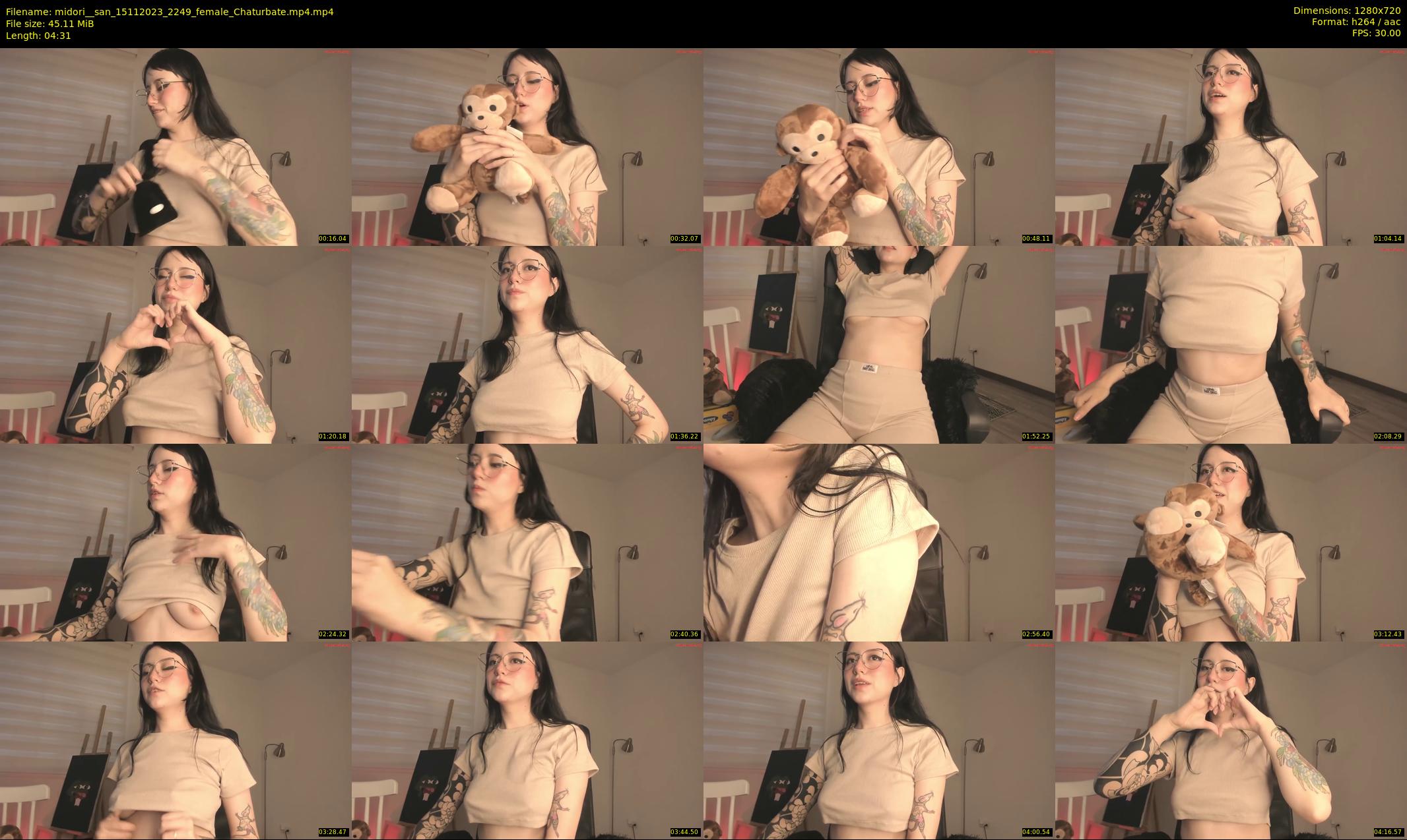 midori__san — 5 minute Chaturbate female cam show recording, 720p, Nov 15, 2023