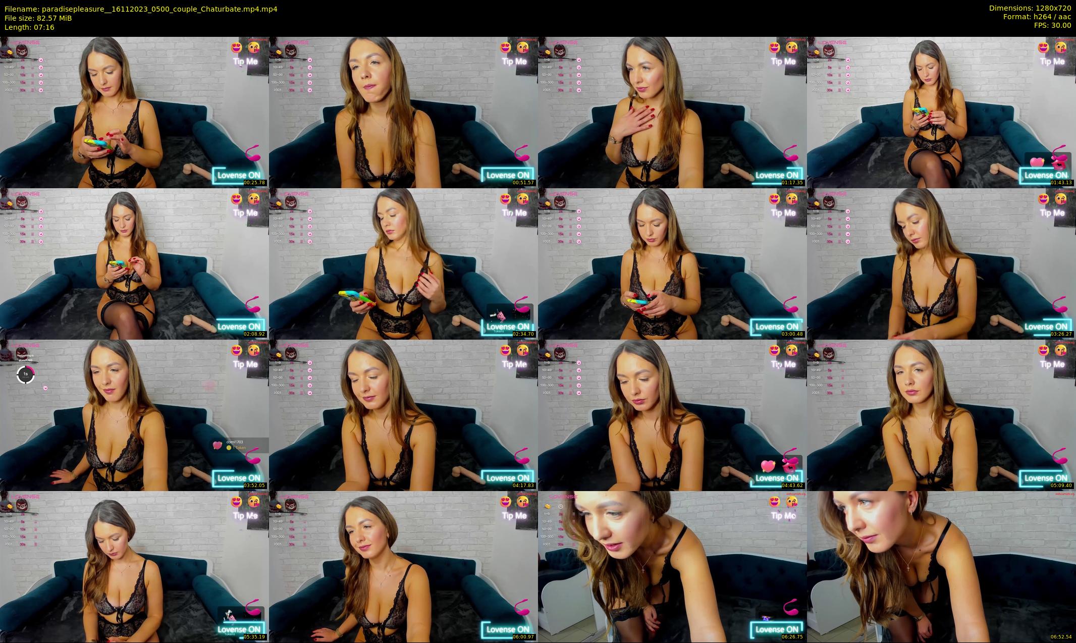 paradisepleasure_ — 8 minute Chaturbate couple cam show recording, 720p, Nov 16, 2023
