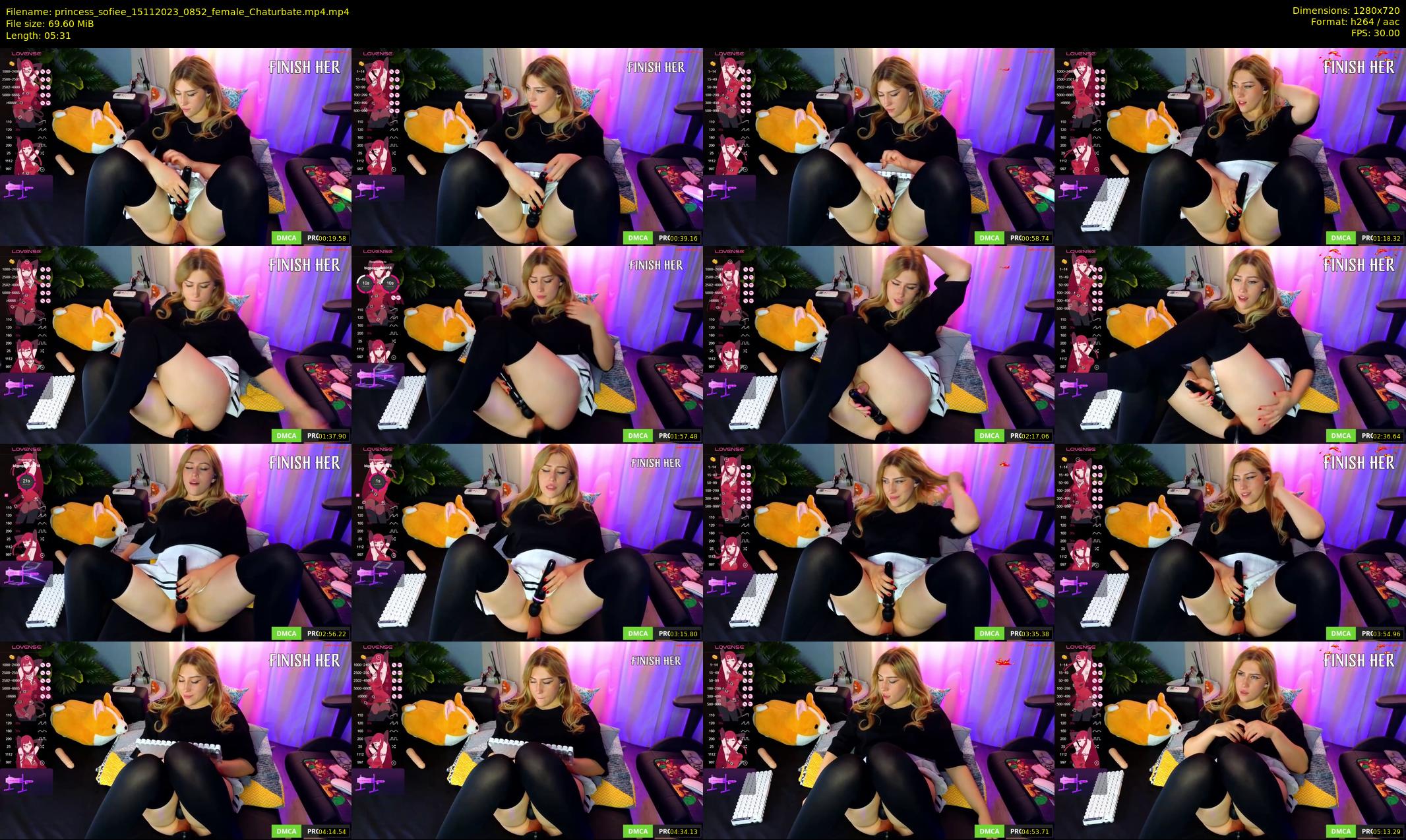princess_sofiee — 6 minute Chaturbate female cam show recording, 720p, Nov 15, 2023