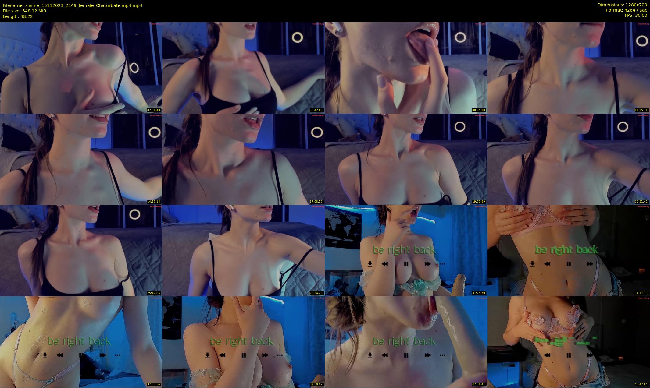 snsme — 49 minute Chaturbate female cam show recording, 720p, Nov 15, 2023