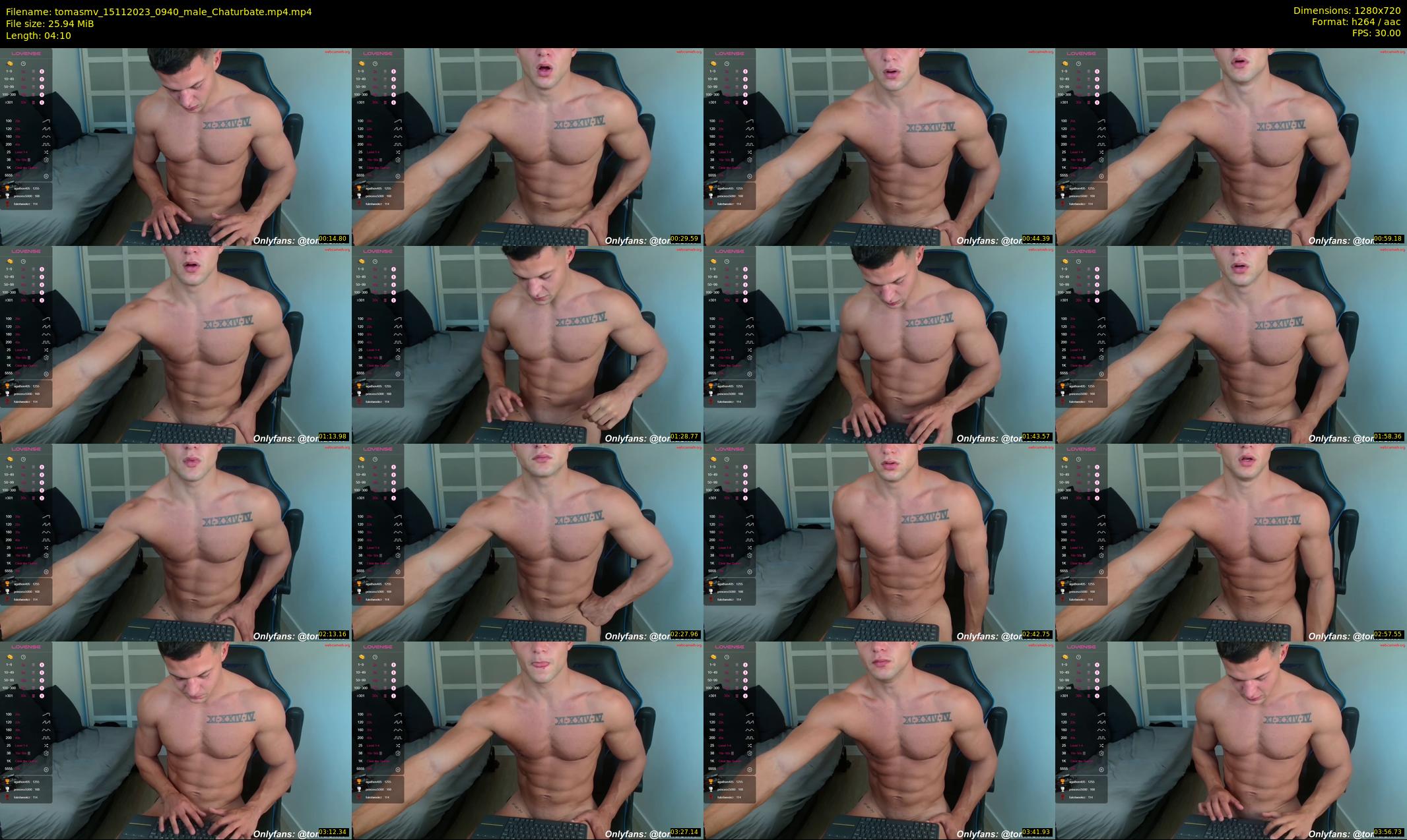tomasmv — 5 minute Chaturbate male cam show recording, 720p, Nov 15, 2023