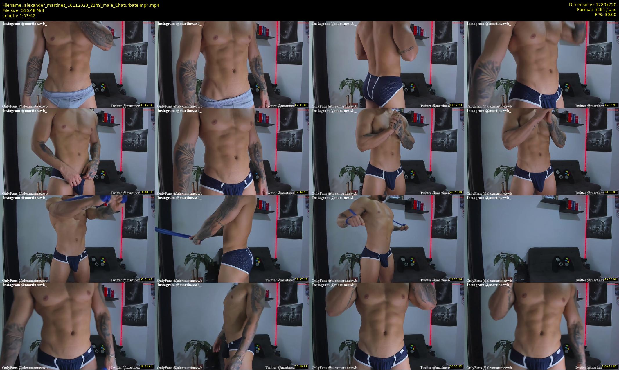 alexander_martines — 64 minute Chaturbate male cam show recording, 720p, Nov 16, 2023