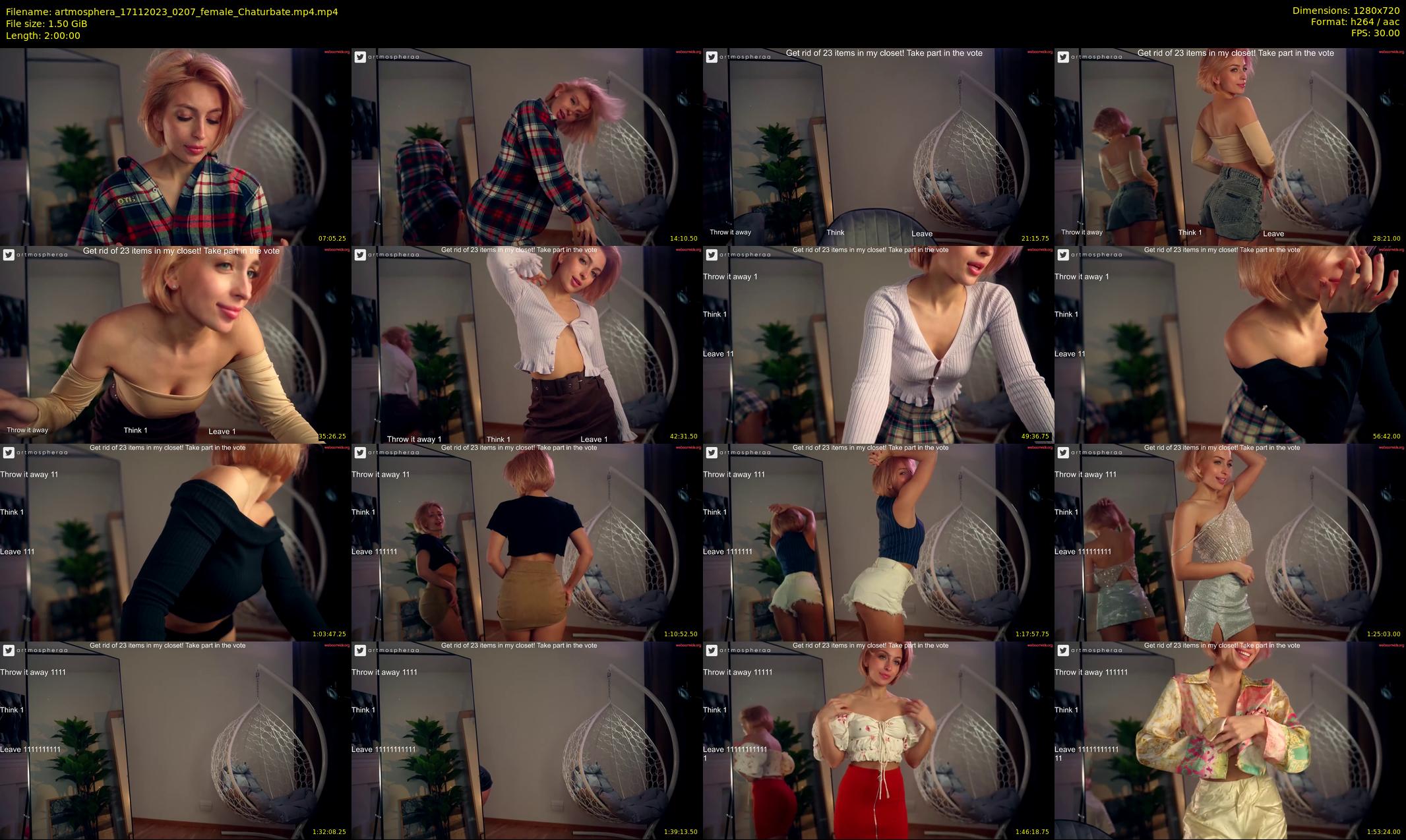 artmosphera — 120 minute Chaturbate female cam show recording, 720p, Nov 17, 2023