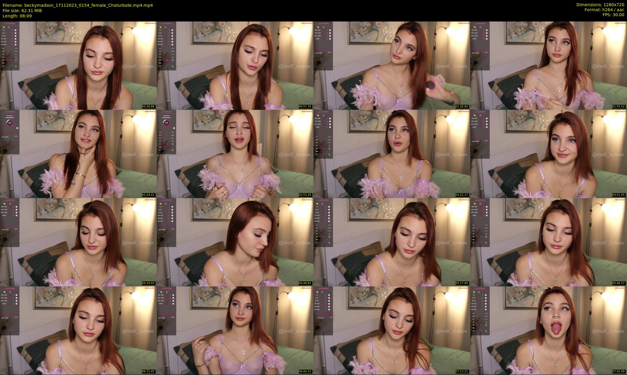 beckymadson — 9 minute Chaturbate female cam show recording, 720p, Nov 17, 2023