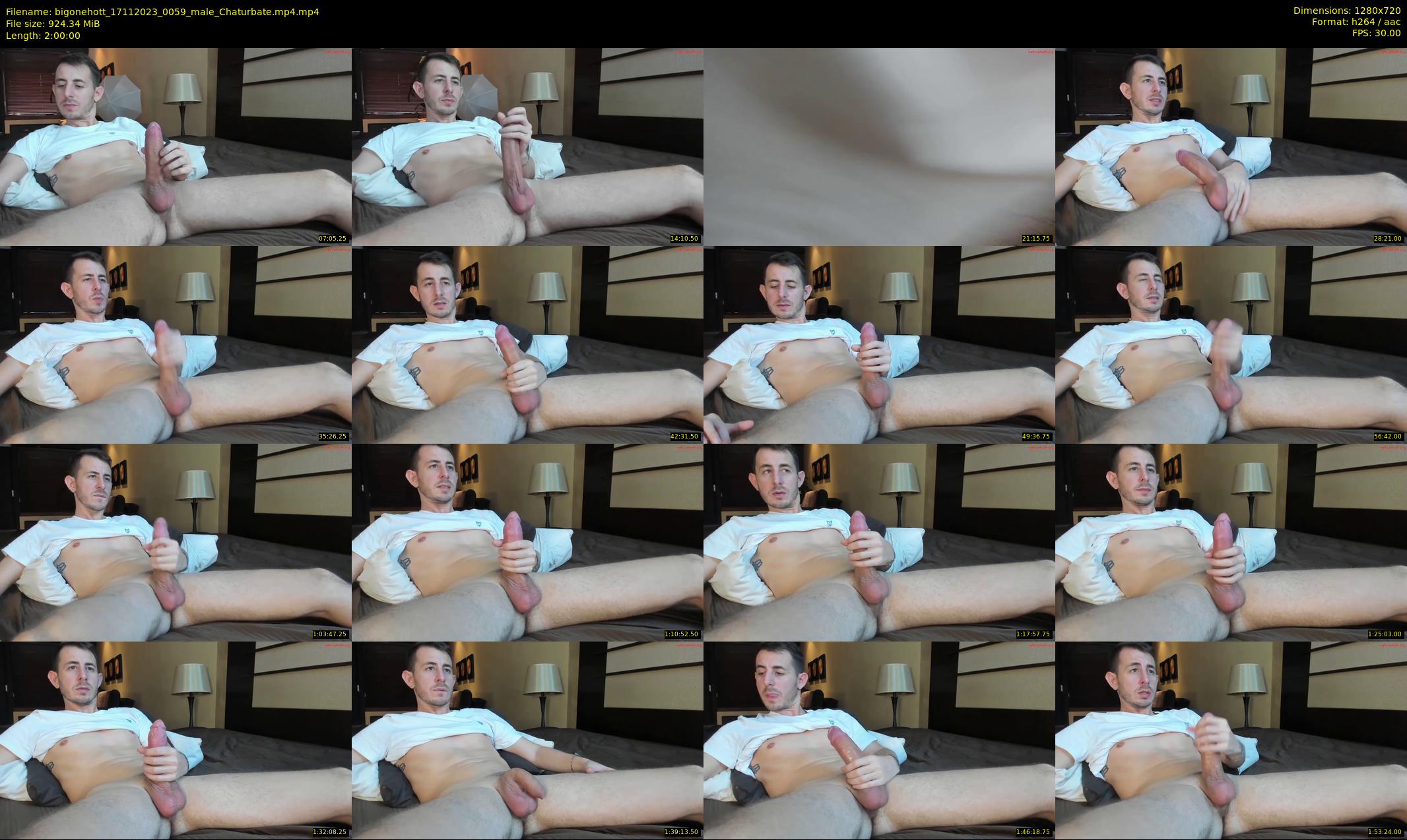 bigonehott — 120 minute Chaturbate male cam show recording, 720p, Nov 17, 2023