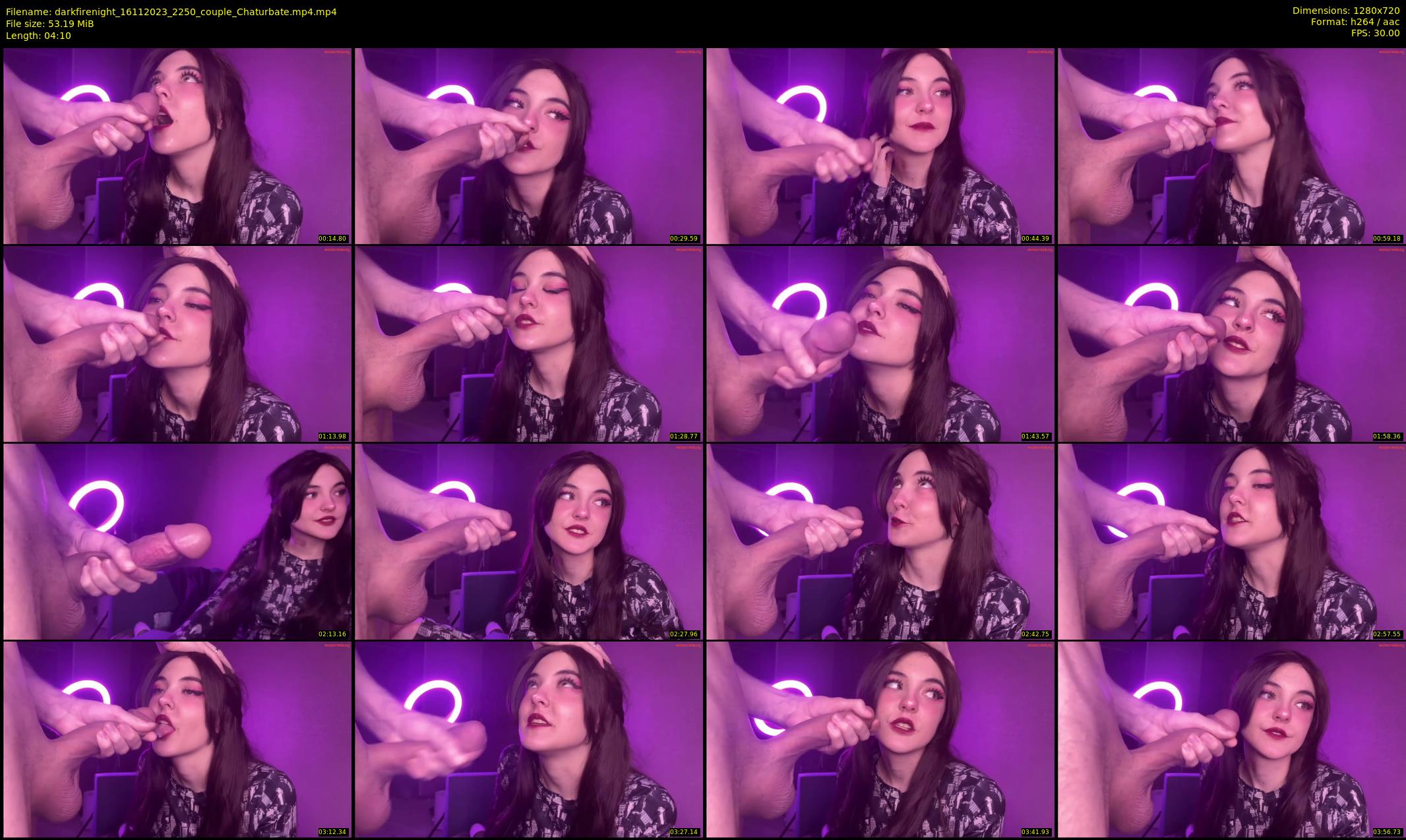 darkfirenight — 5 minute Chaturbate couple cam show recording, 720p, Nov 16, 2023